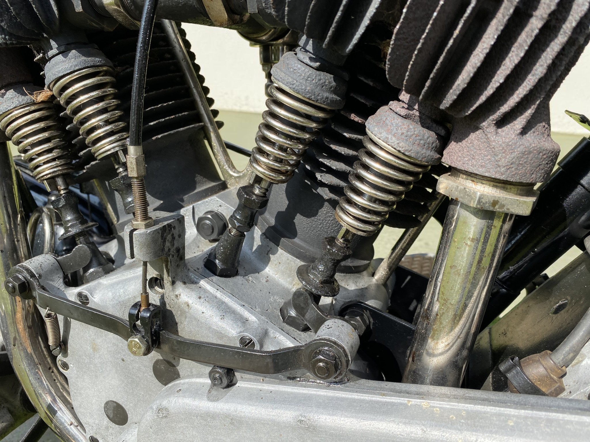 1920 AJS Model D Vee-Twin engine right