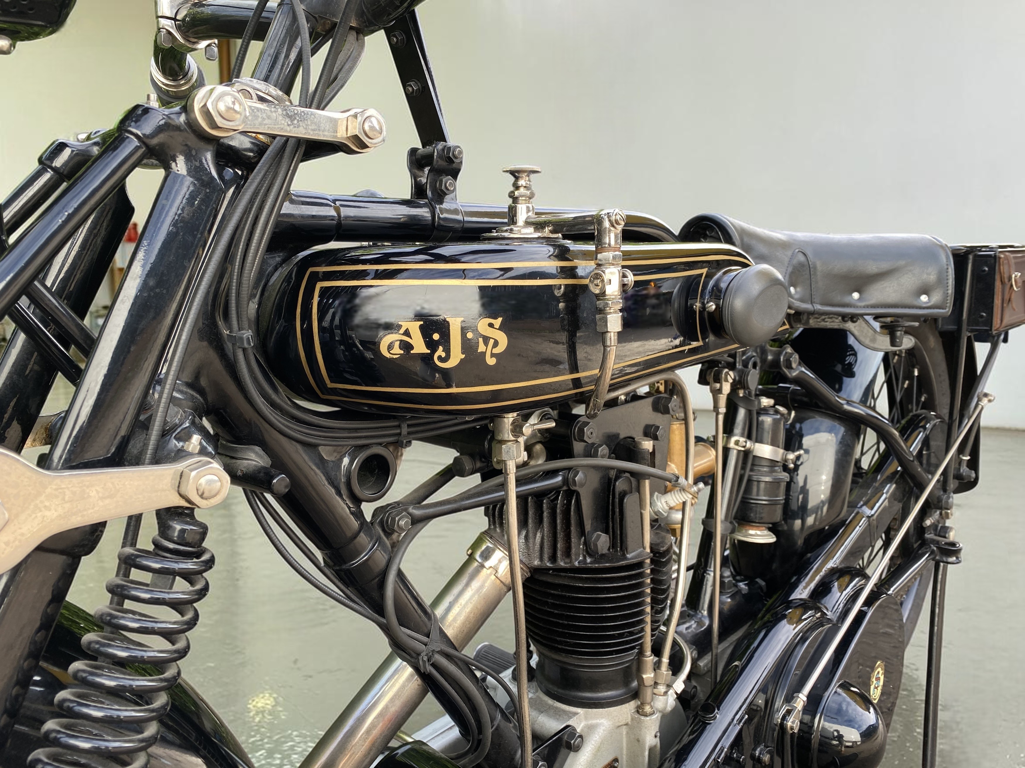 1928 AJS Model G8 front left