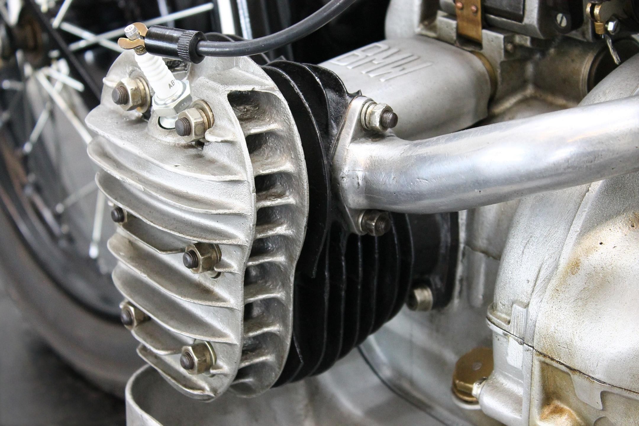 1928 BMW Model R42 engine detail view