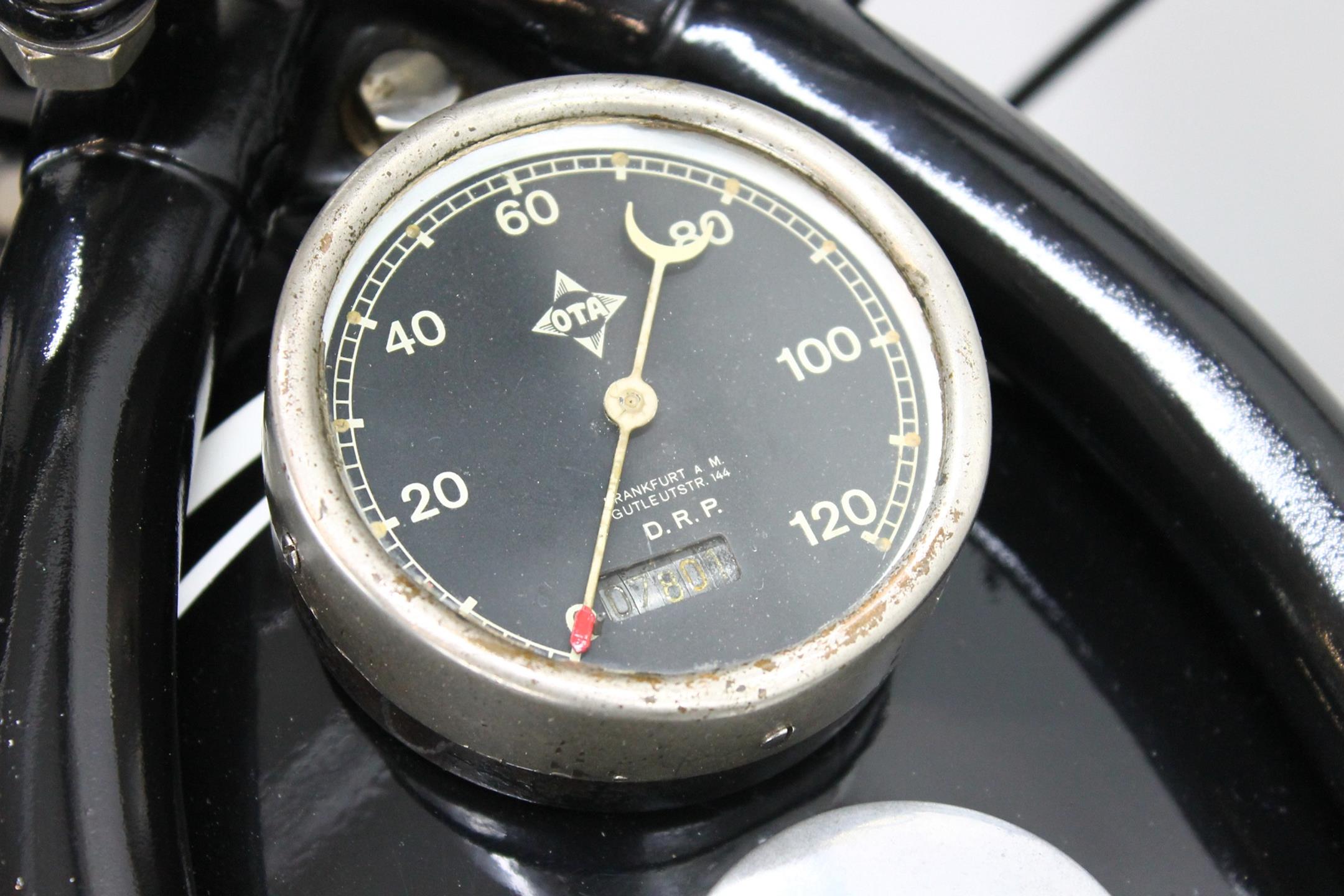 1928 BMW Model R42 odometer detail