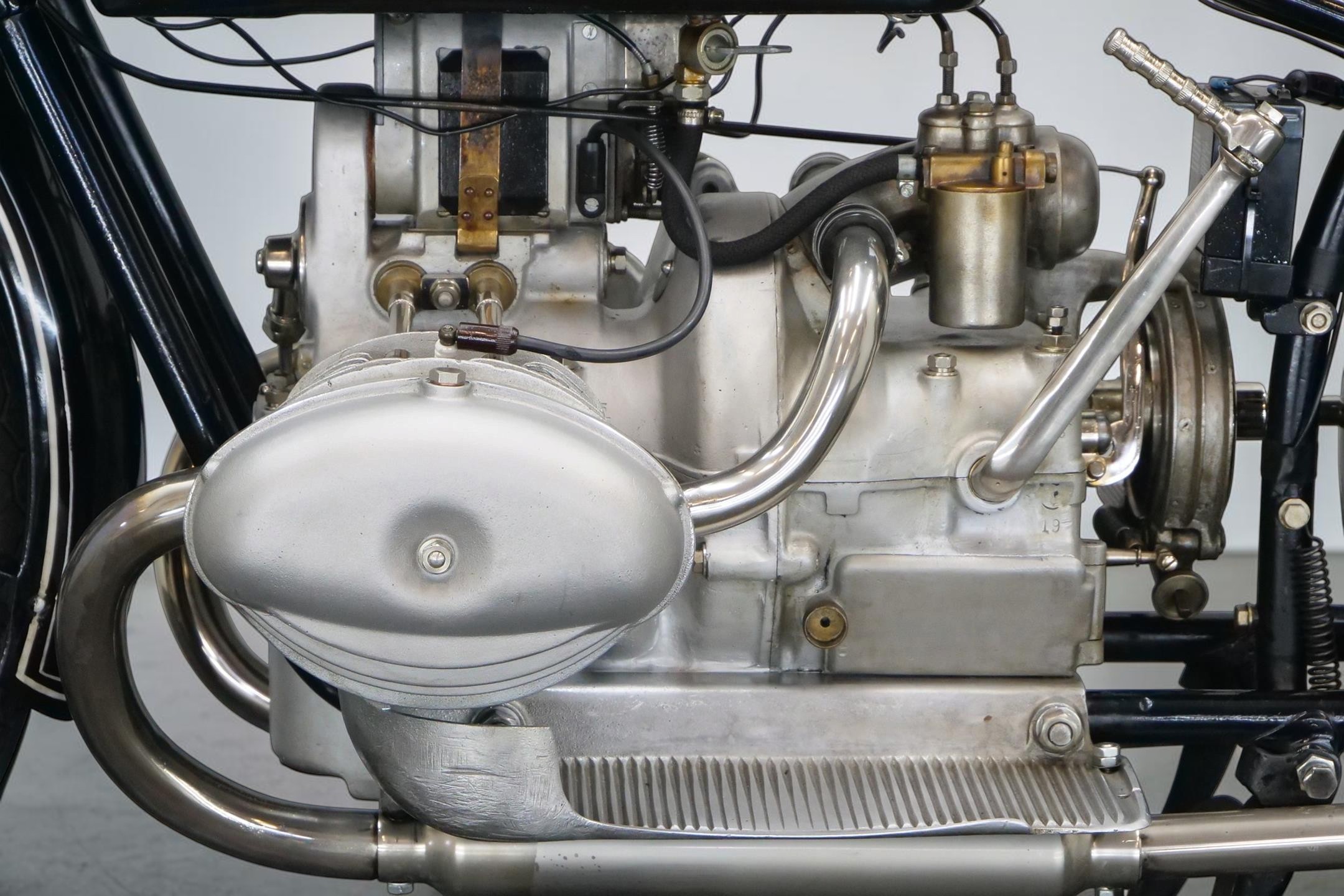 1928 BMW Model R47 engine left view