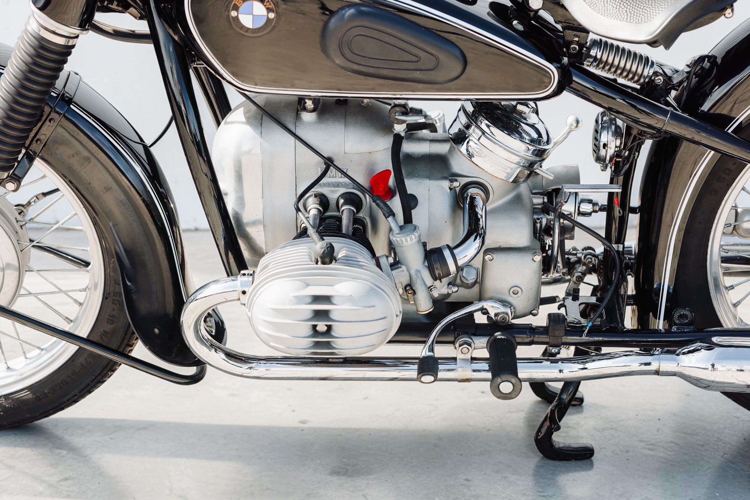 1954 BMW R51/3 engine left view