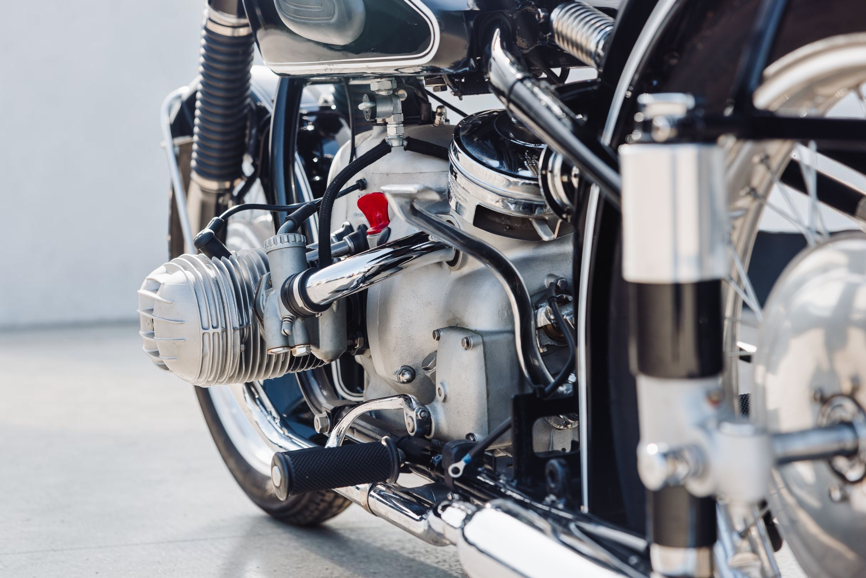 1954 BMW R51/3 engine side view