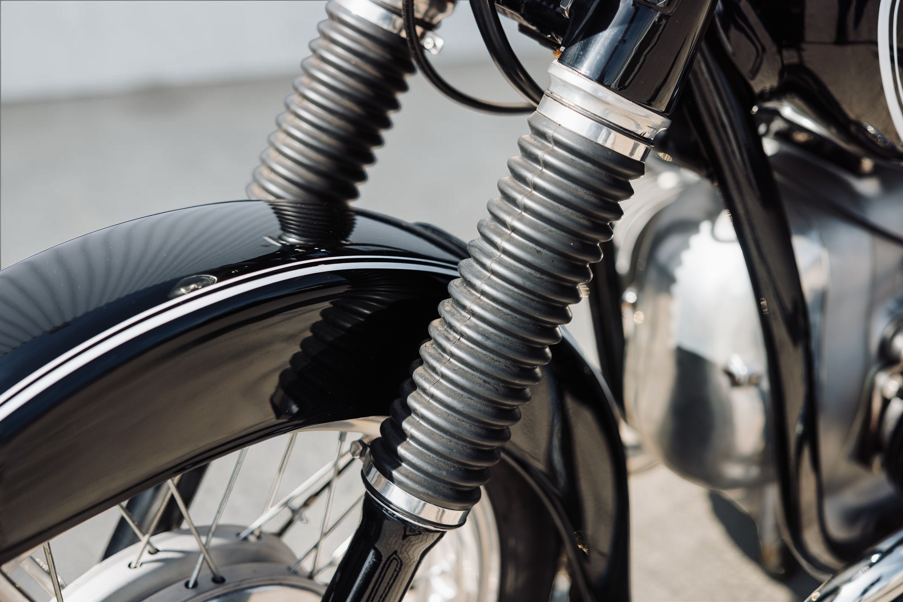 1954 BMW R51/3 front suspension detail