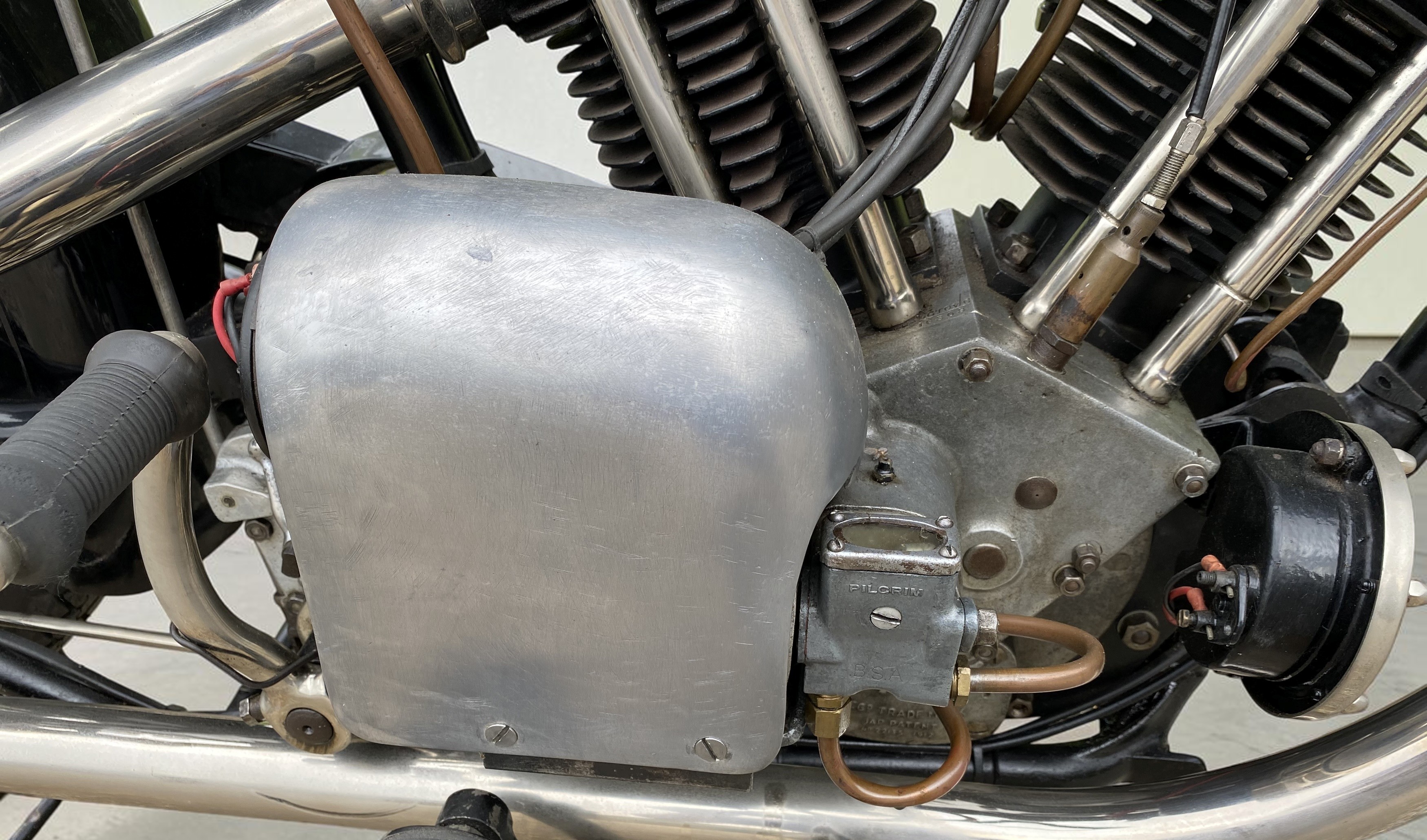 1928 Brough Superior Model 680 engine cover