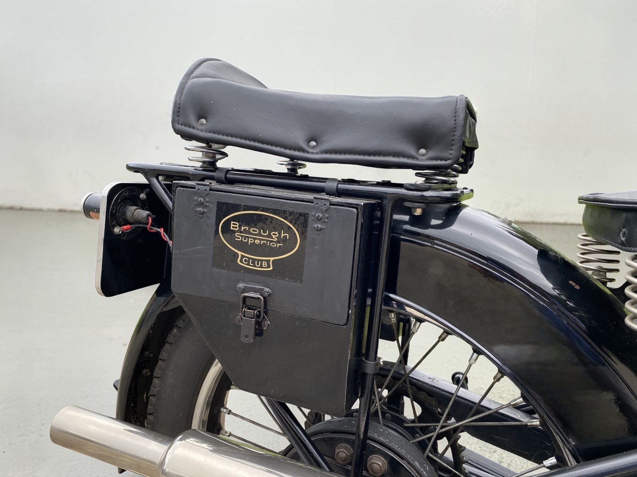1928 Brough Superior Model 680 seat rear