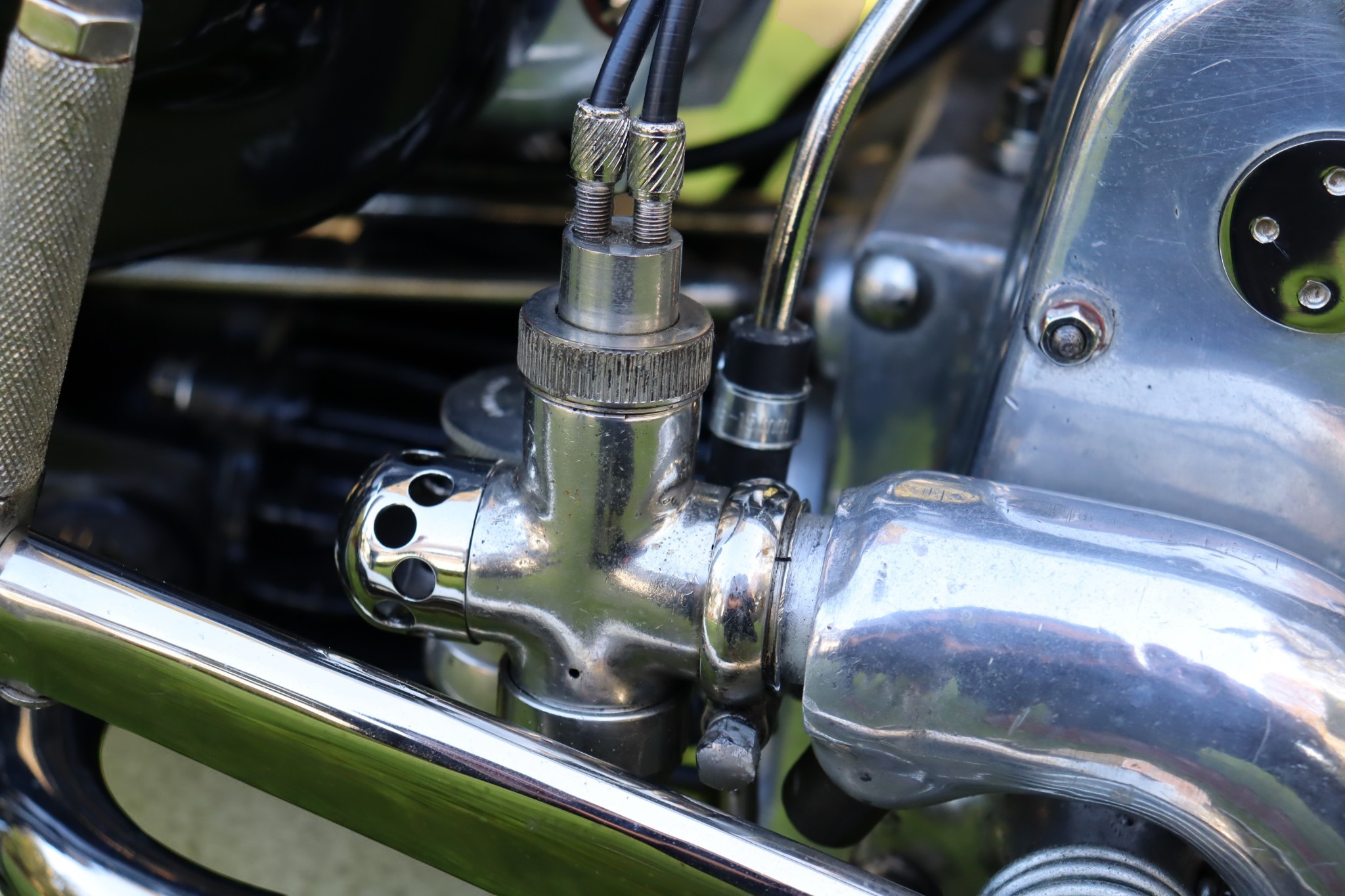 1925 Douglas Model OB engine close view
