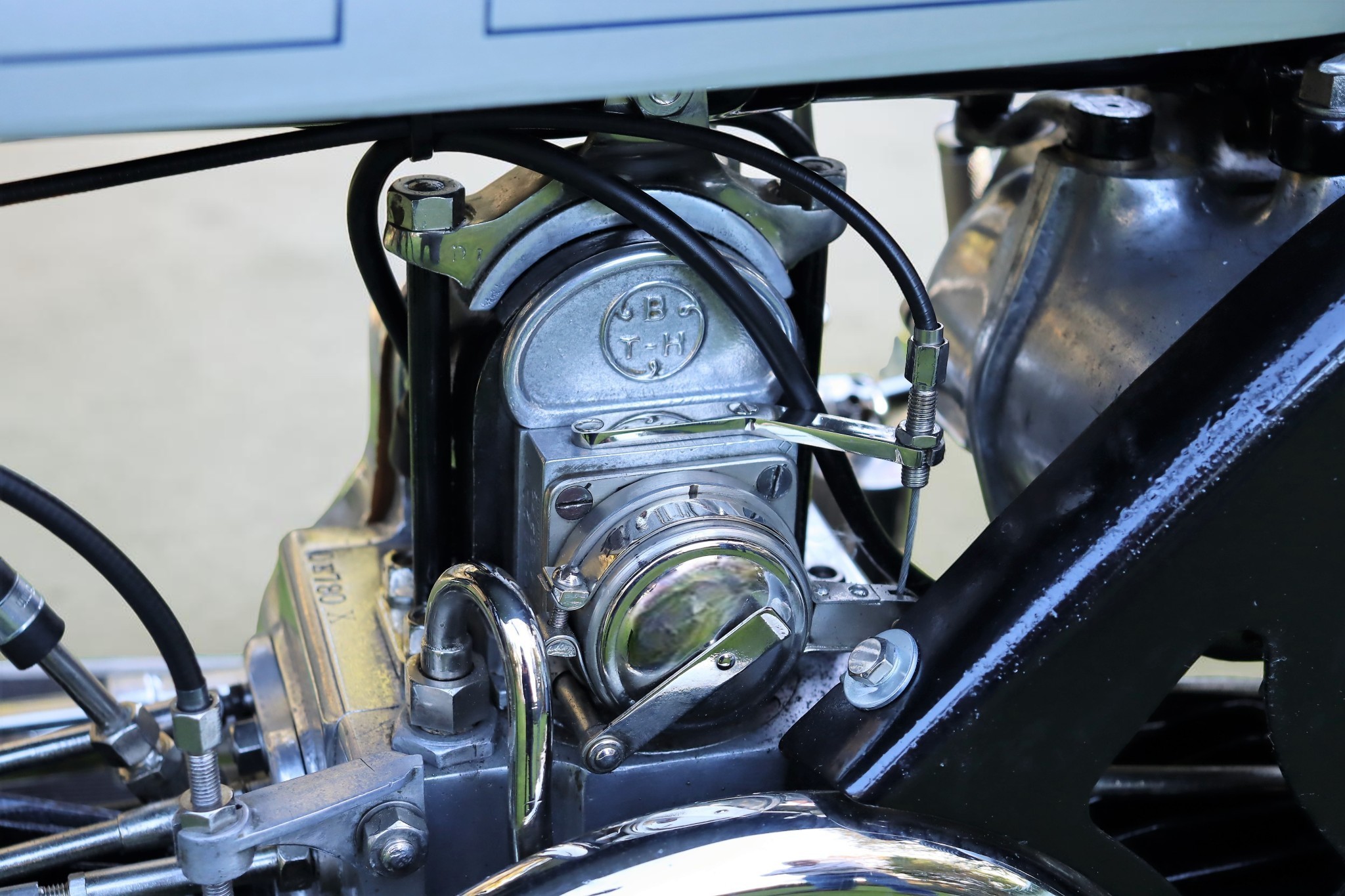 1925 Douglas Model OB engine compartment view