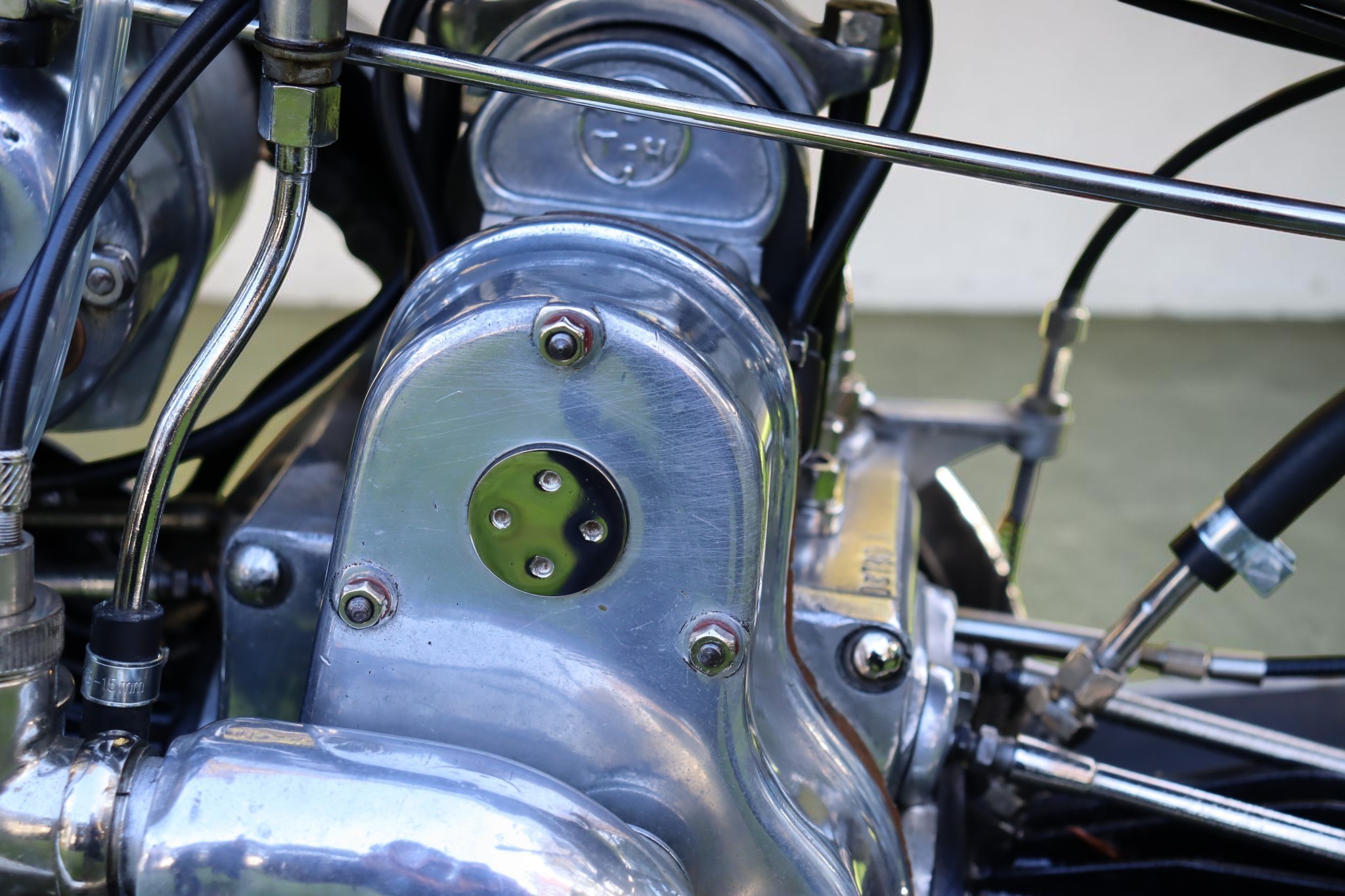 1925 Douglas Model OB side engine view
