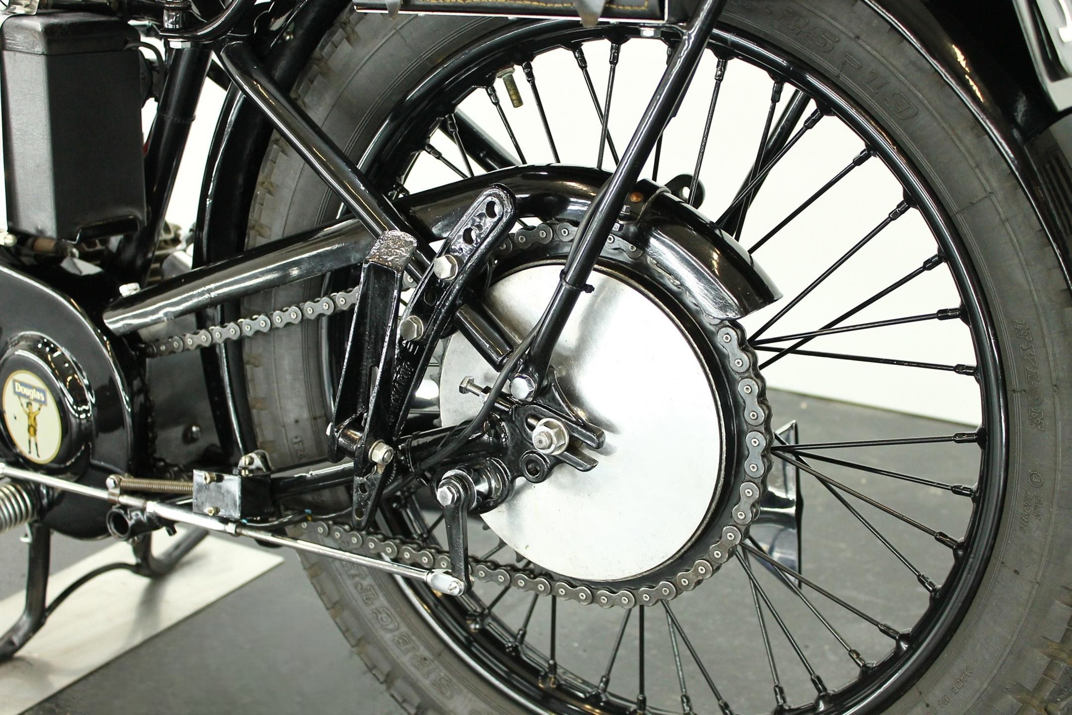 1932 Douglas Model C32 Bulldog rear wheel