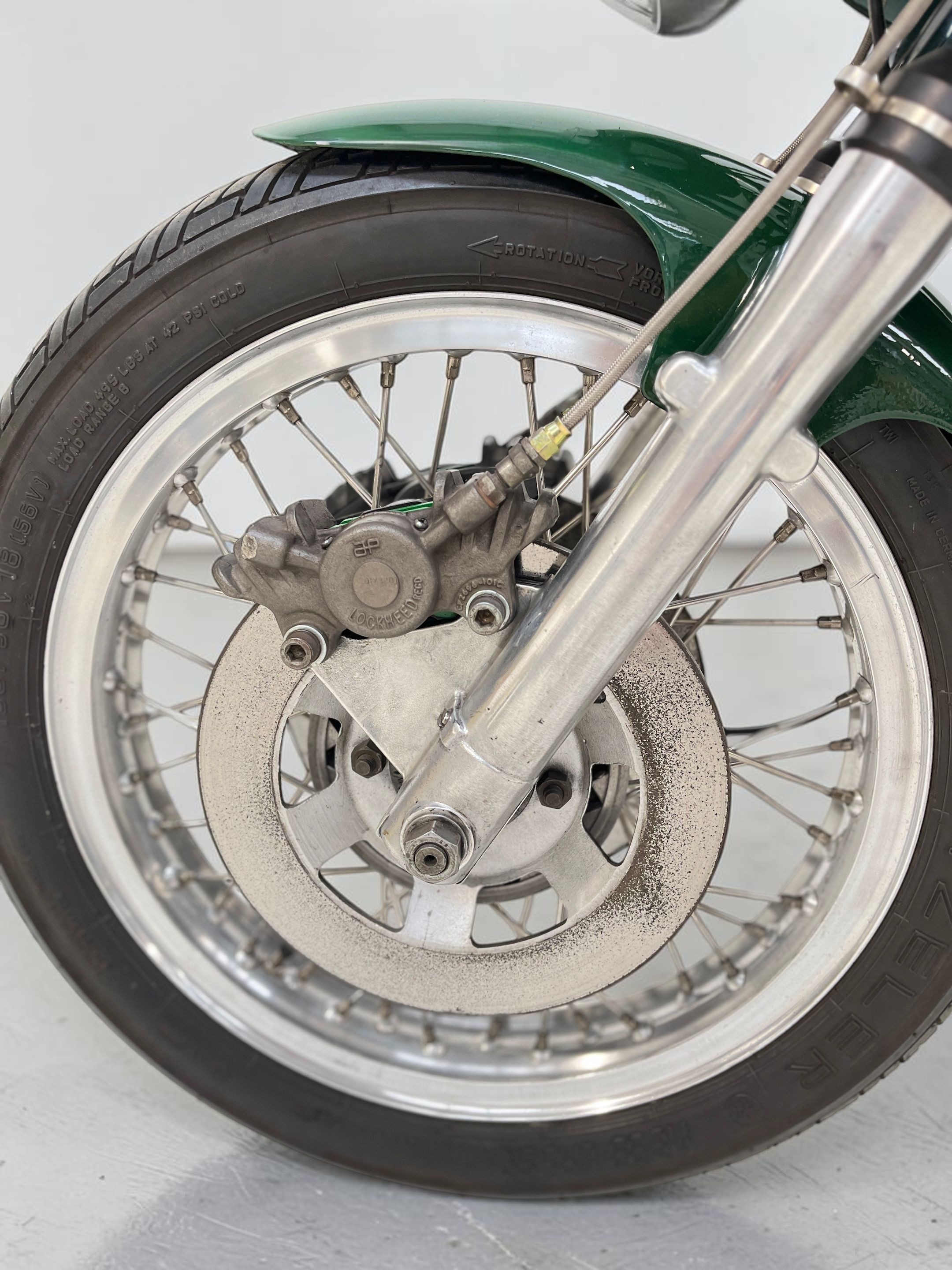 1974 Ducati 750SS front wheel detail
