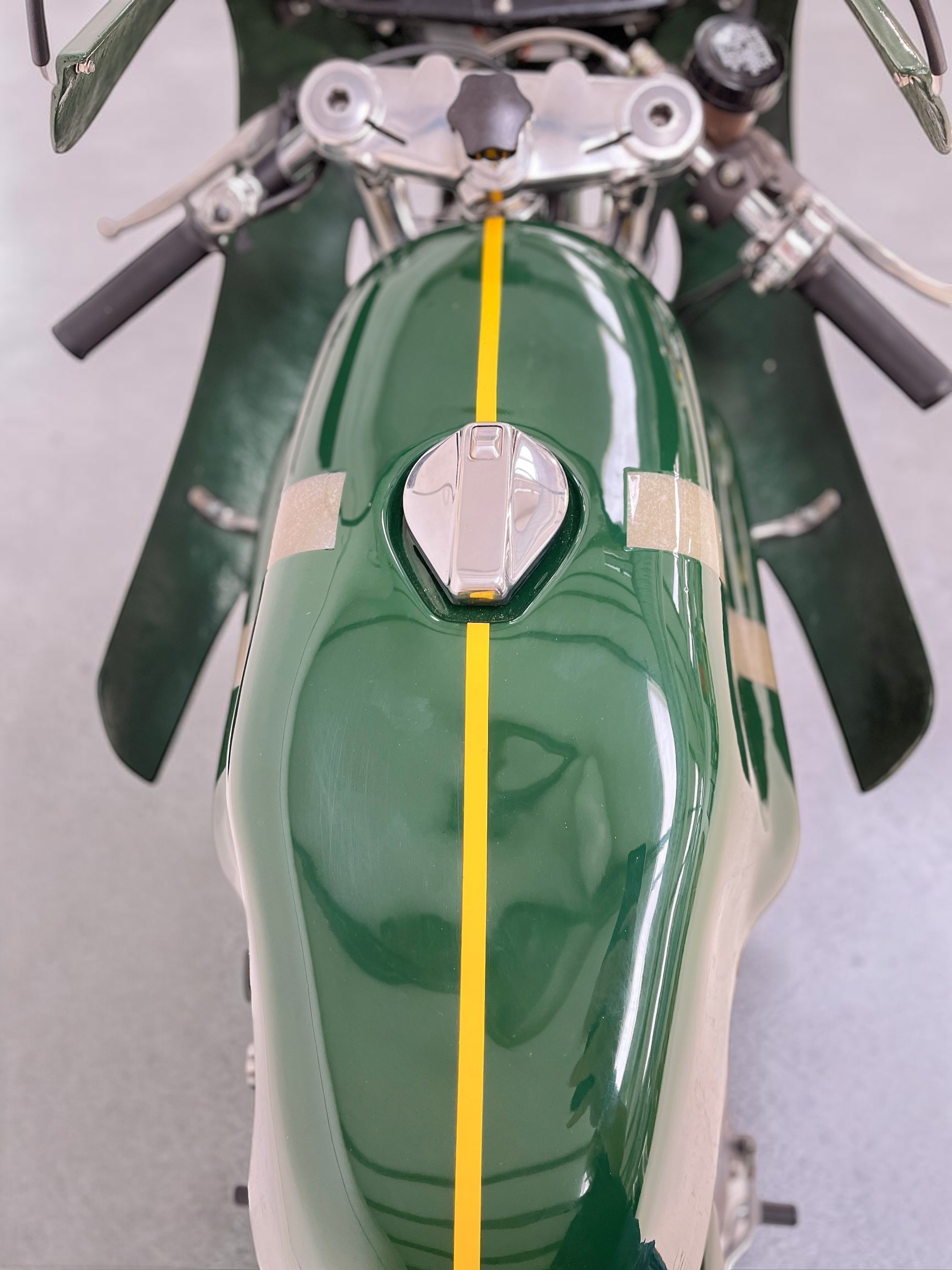 1974 Ducati 750SS gas tank detail
