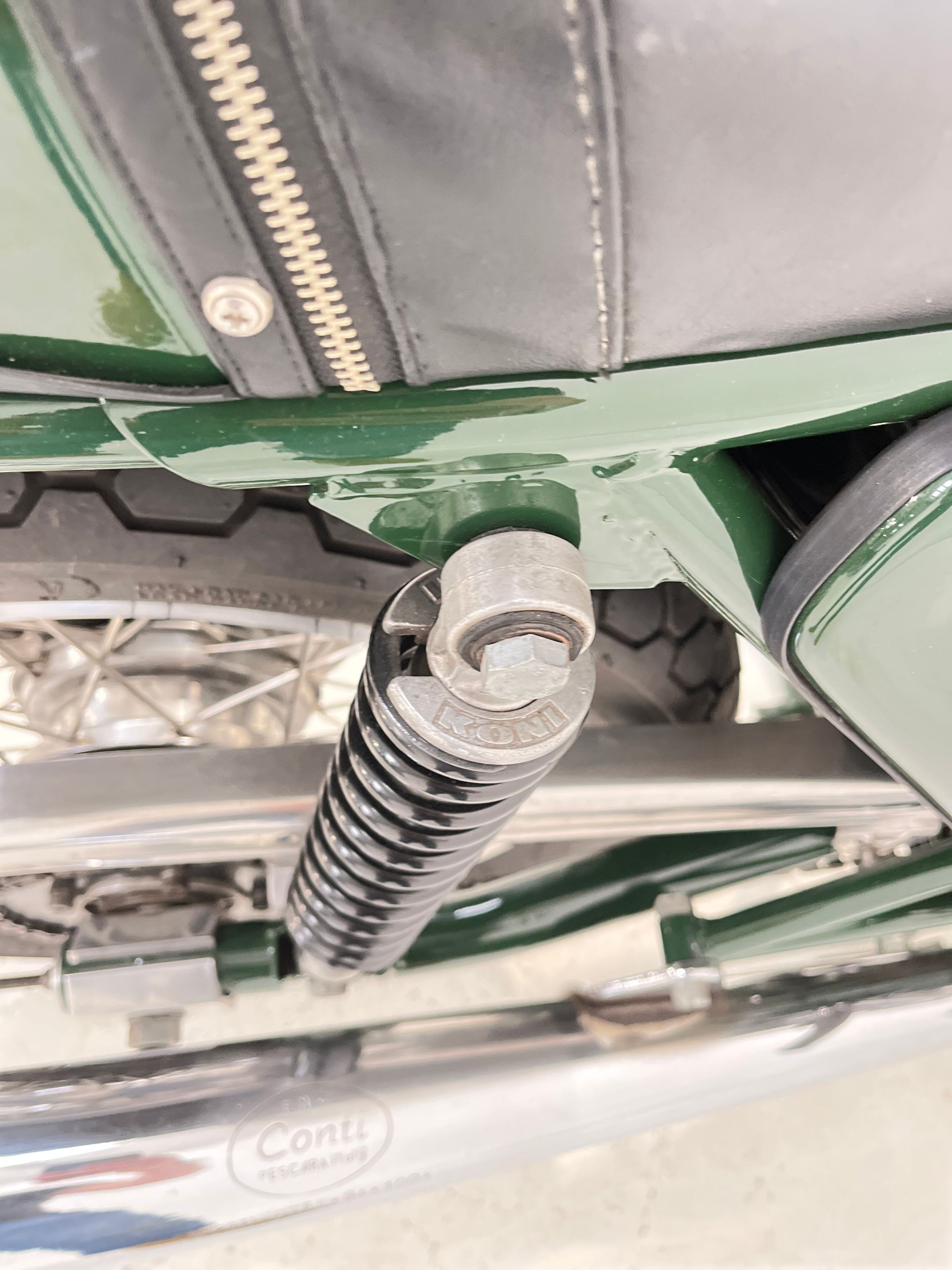 1974 Ducati 750SS right suspension detail
