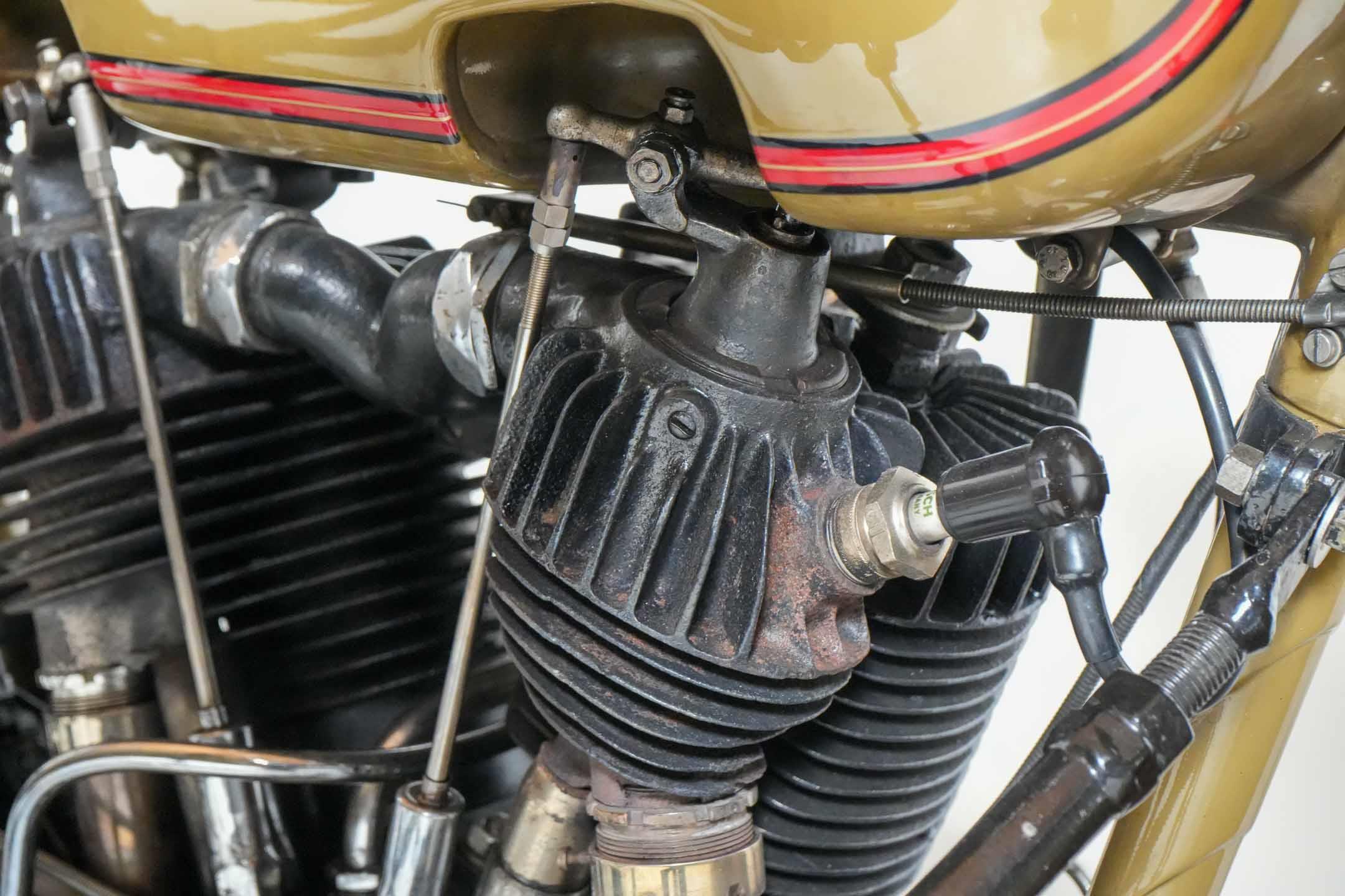 1927 Harley-Davidson Model JS with Sidecar spark plug