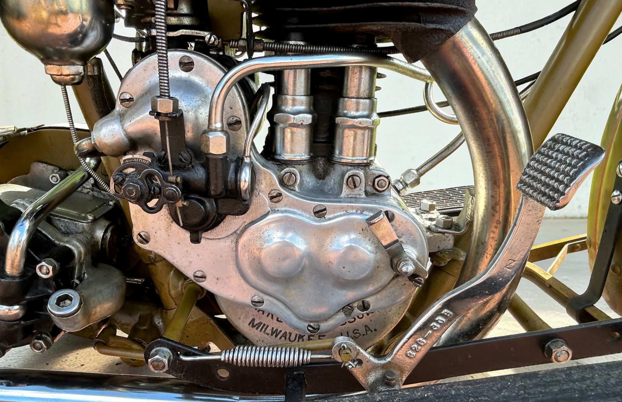 1930 Harley-Davidson Model C engine overview