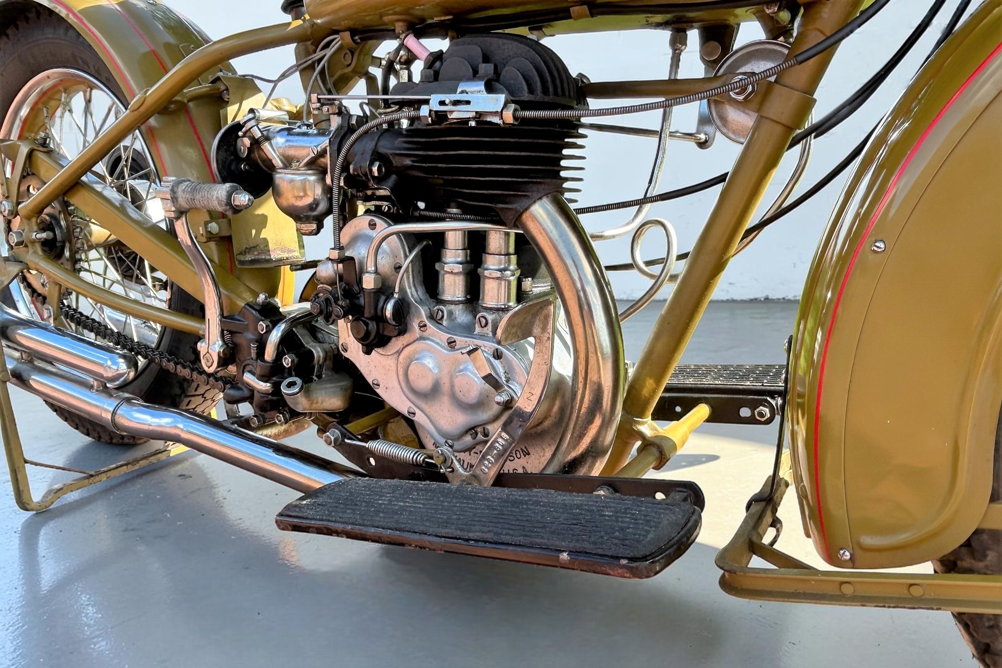1930 Harley-Davidson Model C engine overview