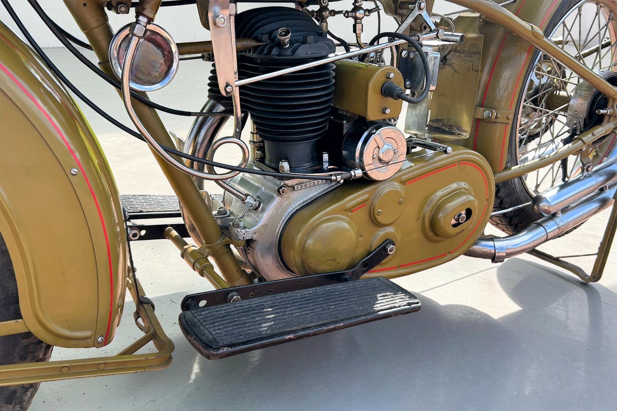 1930 Harley-Davidson Model C engine view