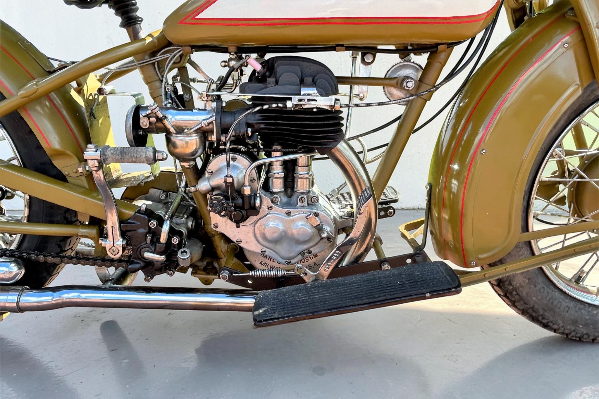 1930 Harley-Davidson Model C engine view