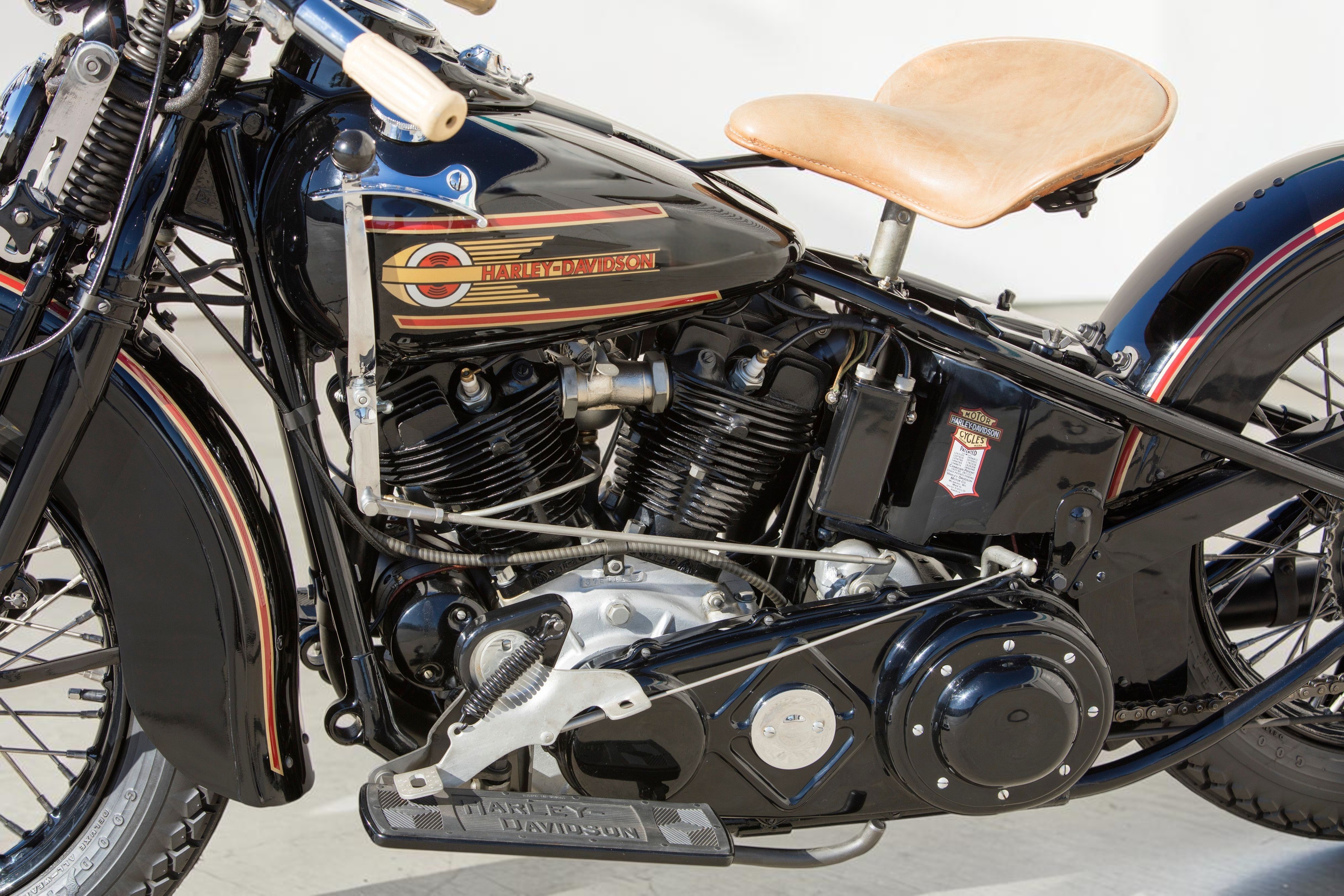 1937 Harley-Davidson Model EL Knucklehead engine overview