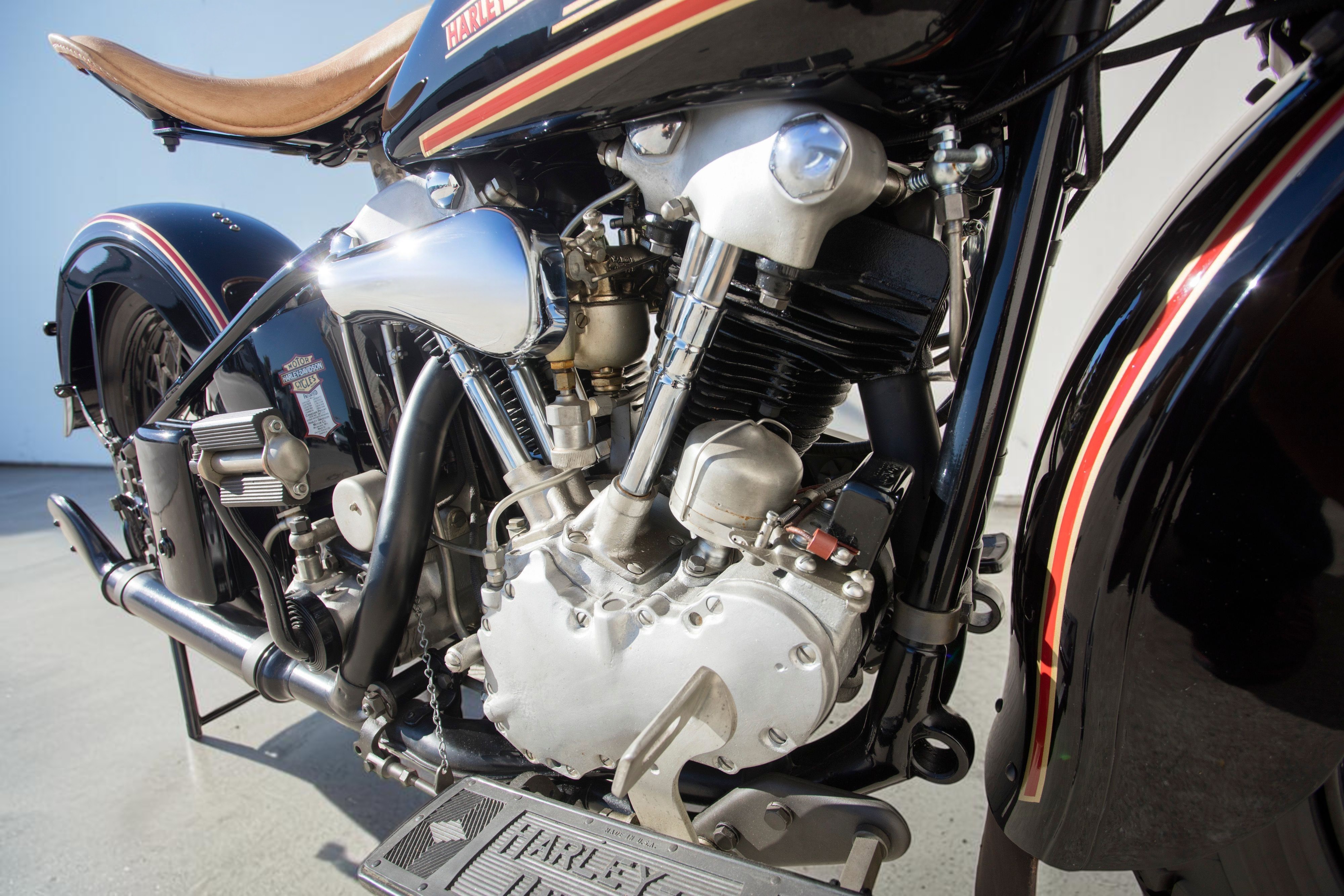 1937 Harley-Davidson Model EL Knucklehead engine right view