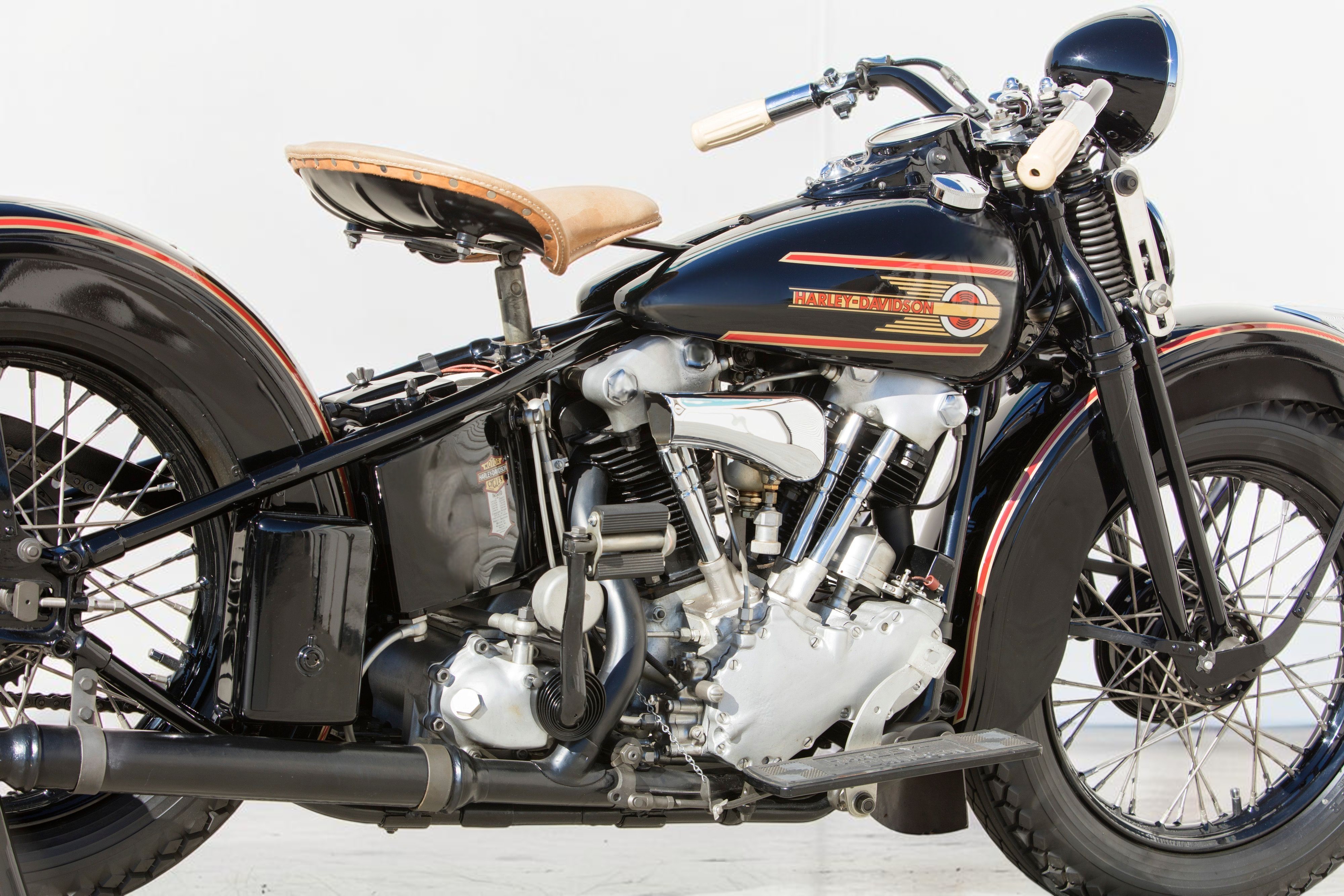 1937 Harley-Davidson Model EL Knucklehead engine view