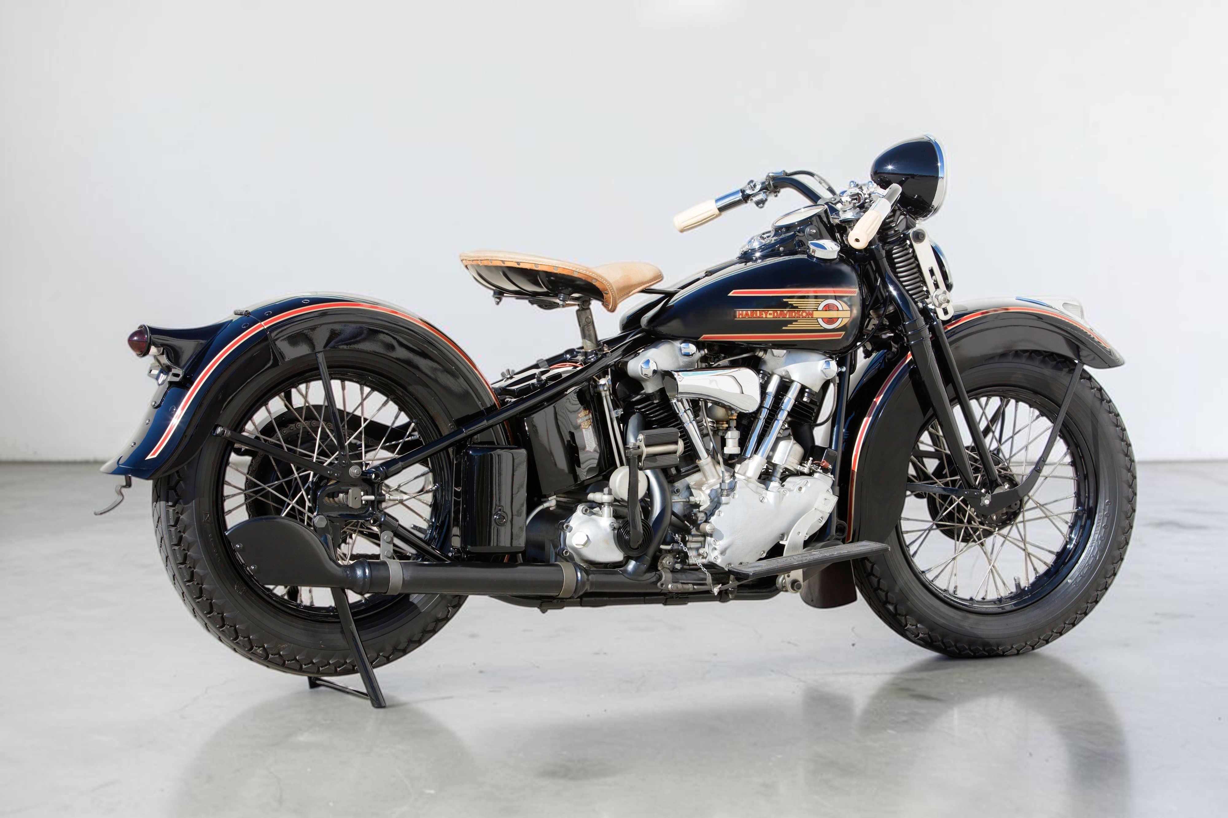 1937 Harley-Davidson Model EL Knucklehead rear right view