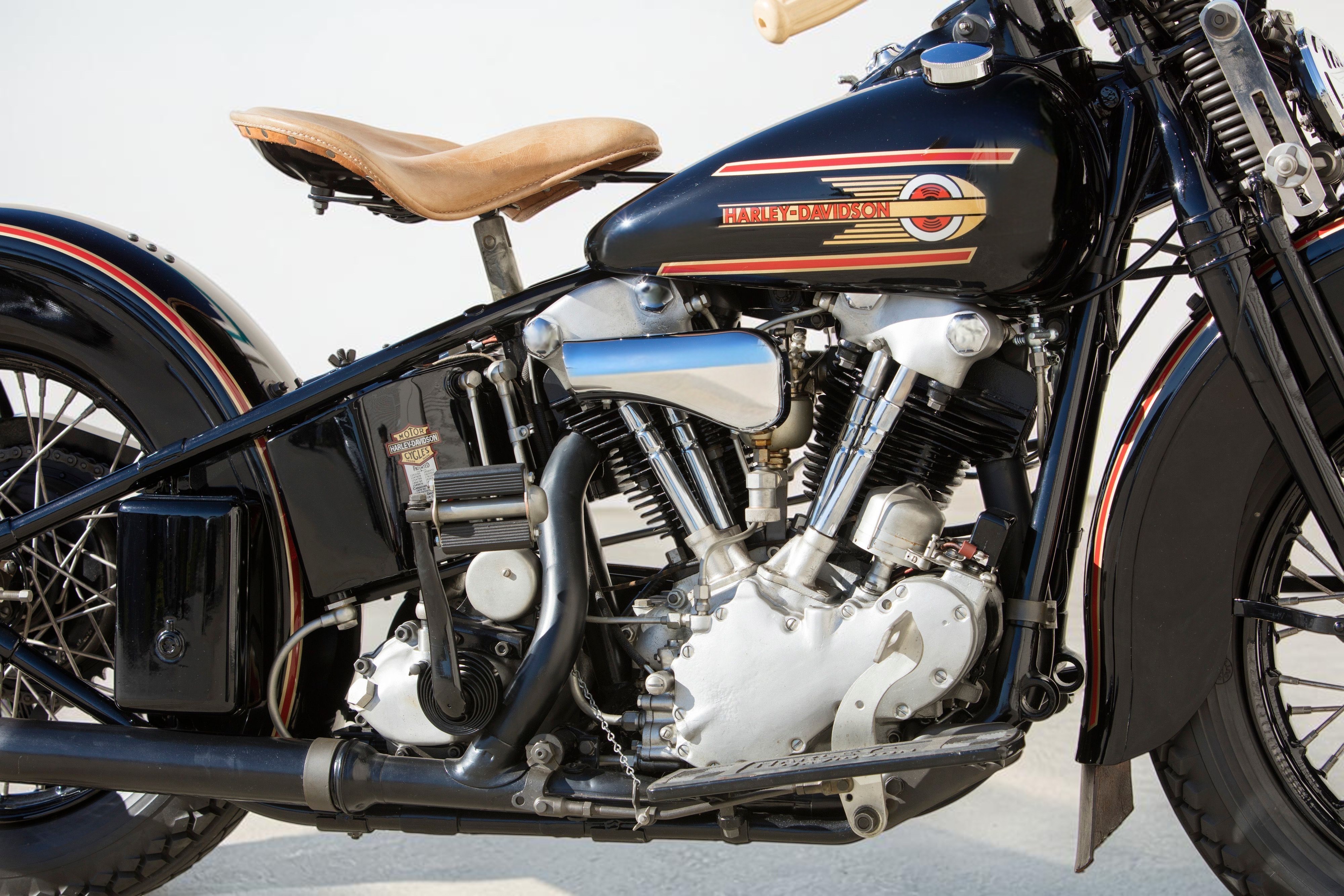 1937 Harley-Davidson Model EL Knucklehead engine side right