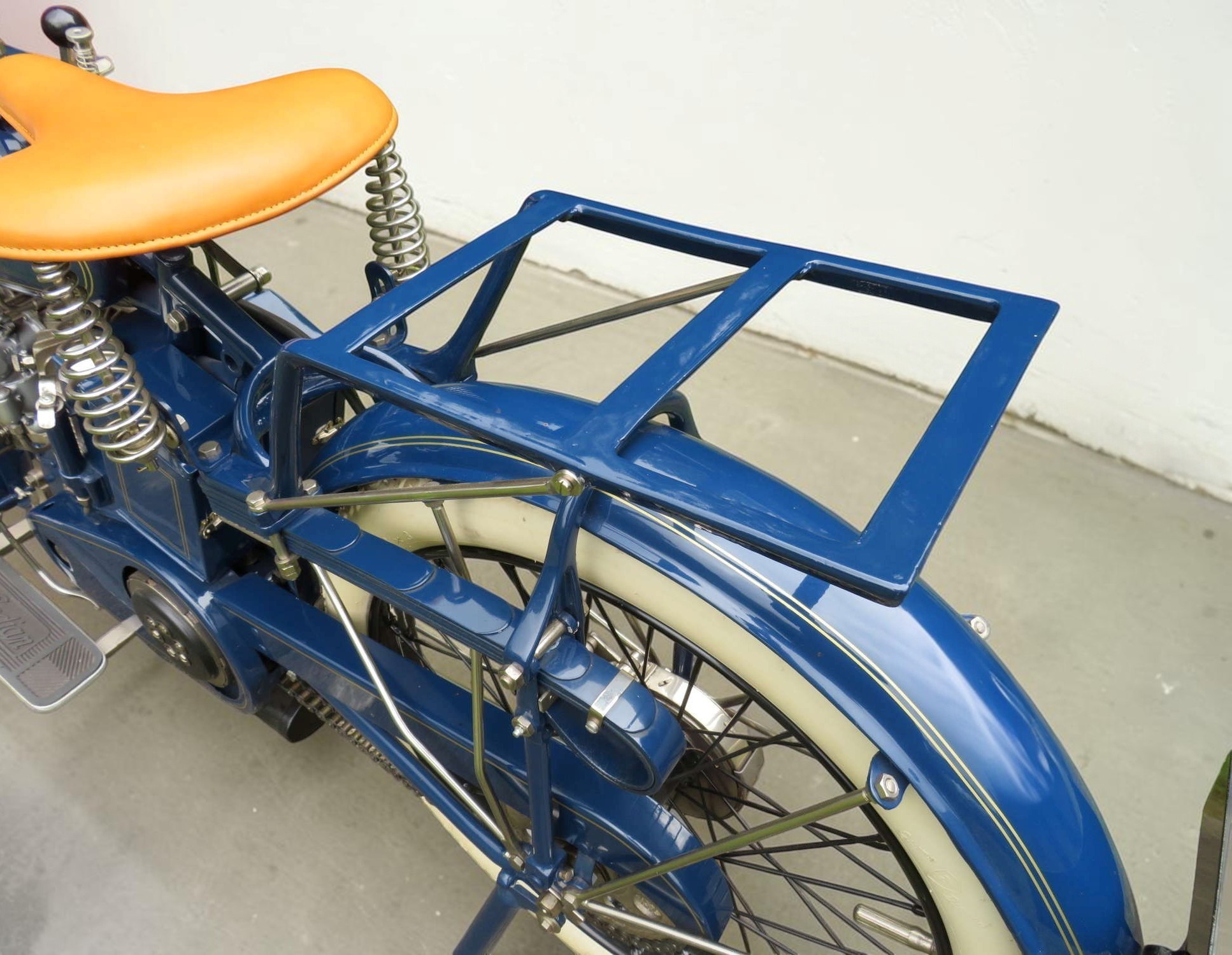 1919 Indian Model PowerPlus rear wheel detail