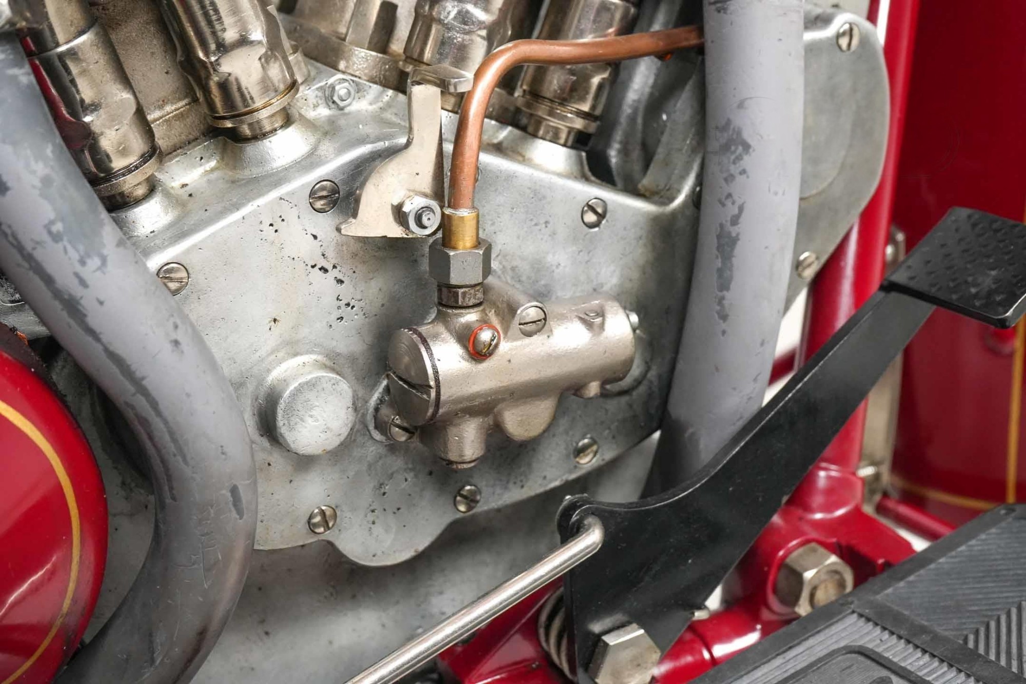 1928 Indian Model 101 Scout engine side view