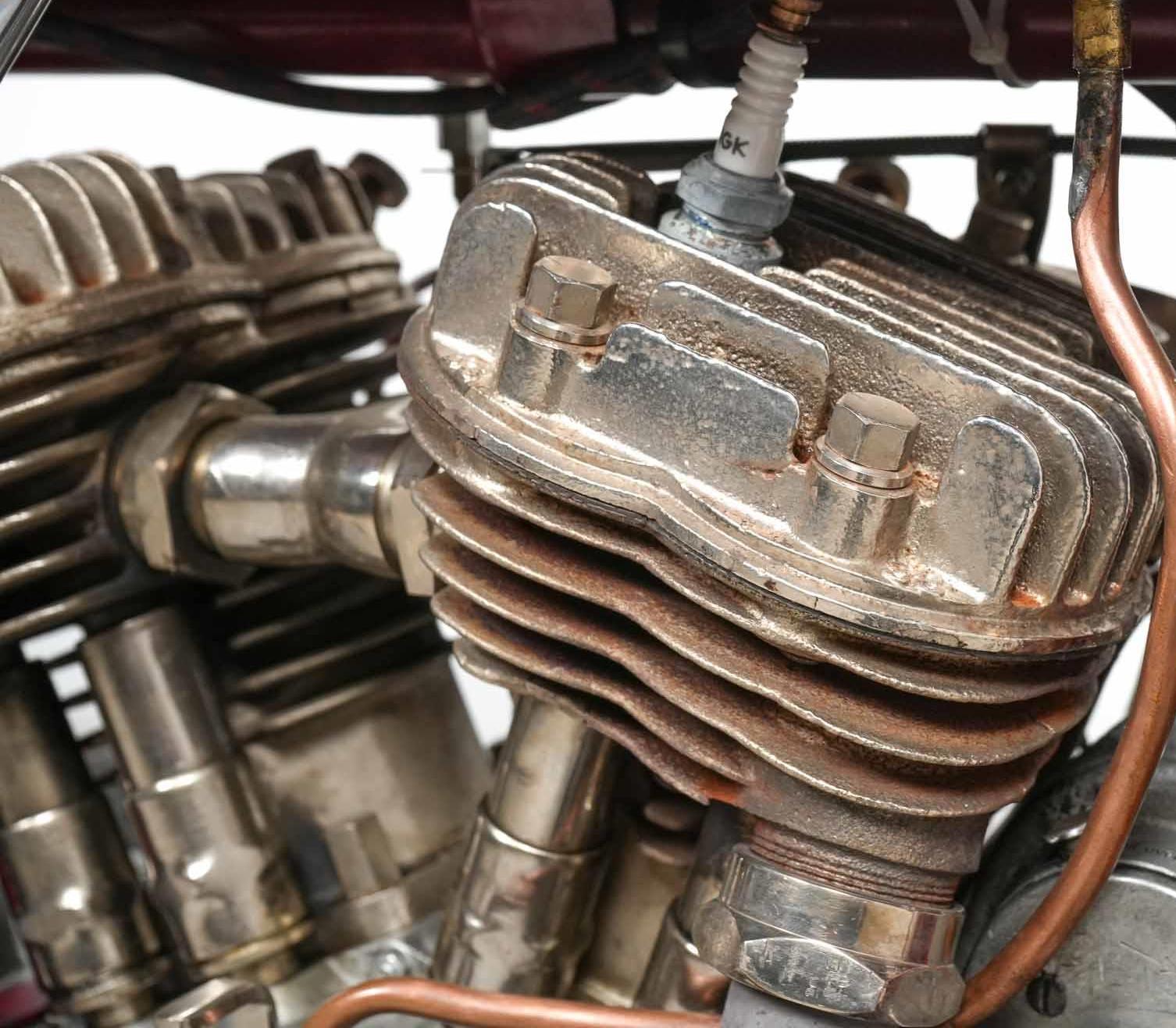 1928 Indian Model 101 Scout engine right view