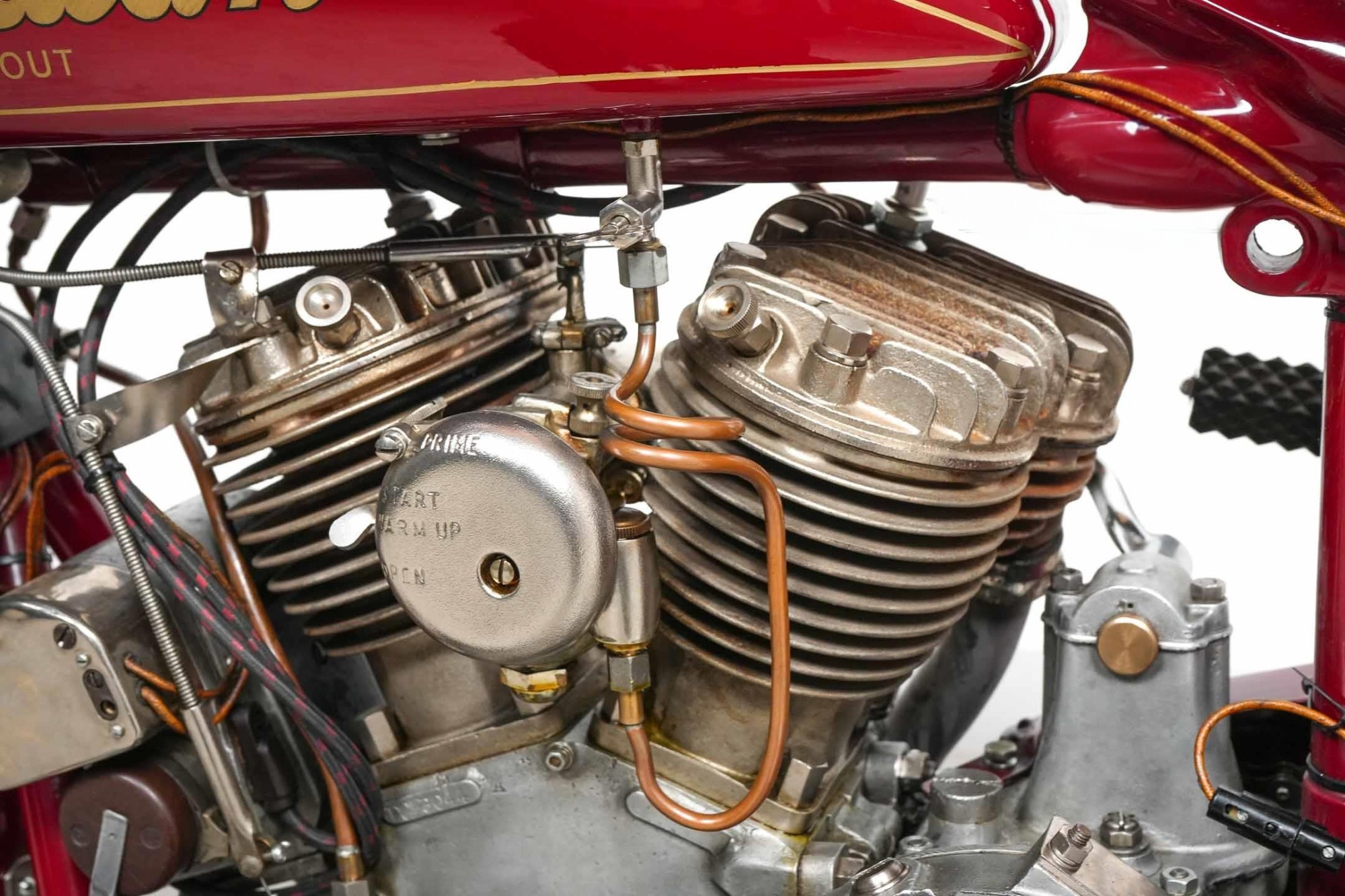 1928 Indian Model 101 Scout engine left side view