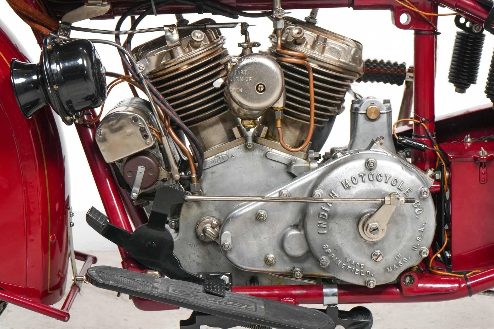 1928 Indian Model 101 Scout engine overview