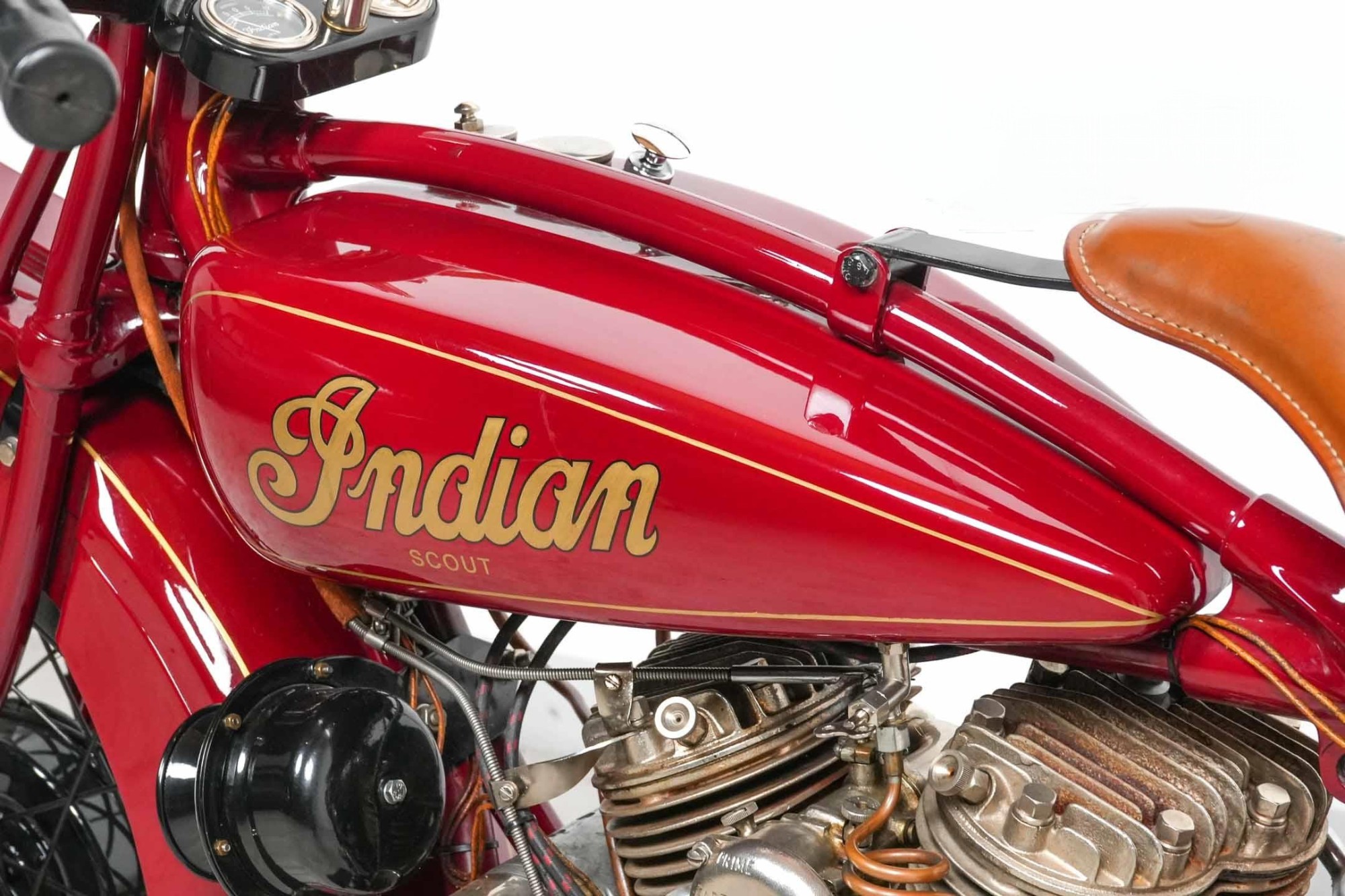 1928 Indian Model 101 Scout rear right view