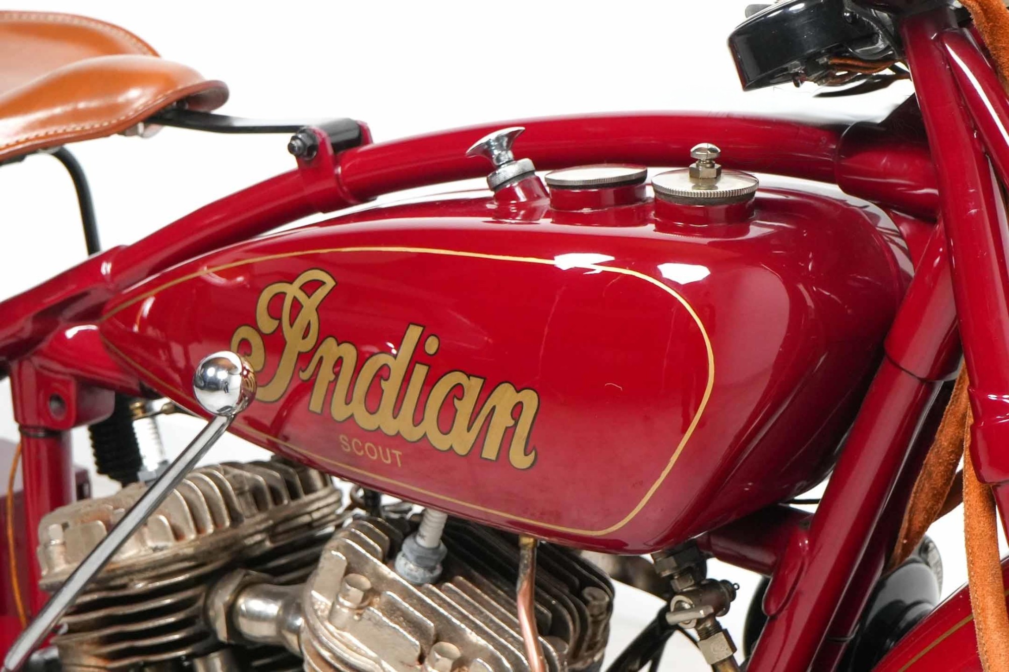 1928 Indian Model 101 Scout headlight view