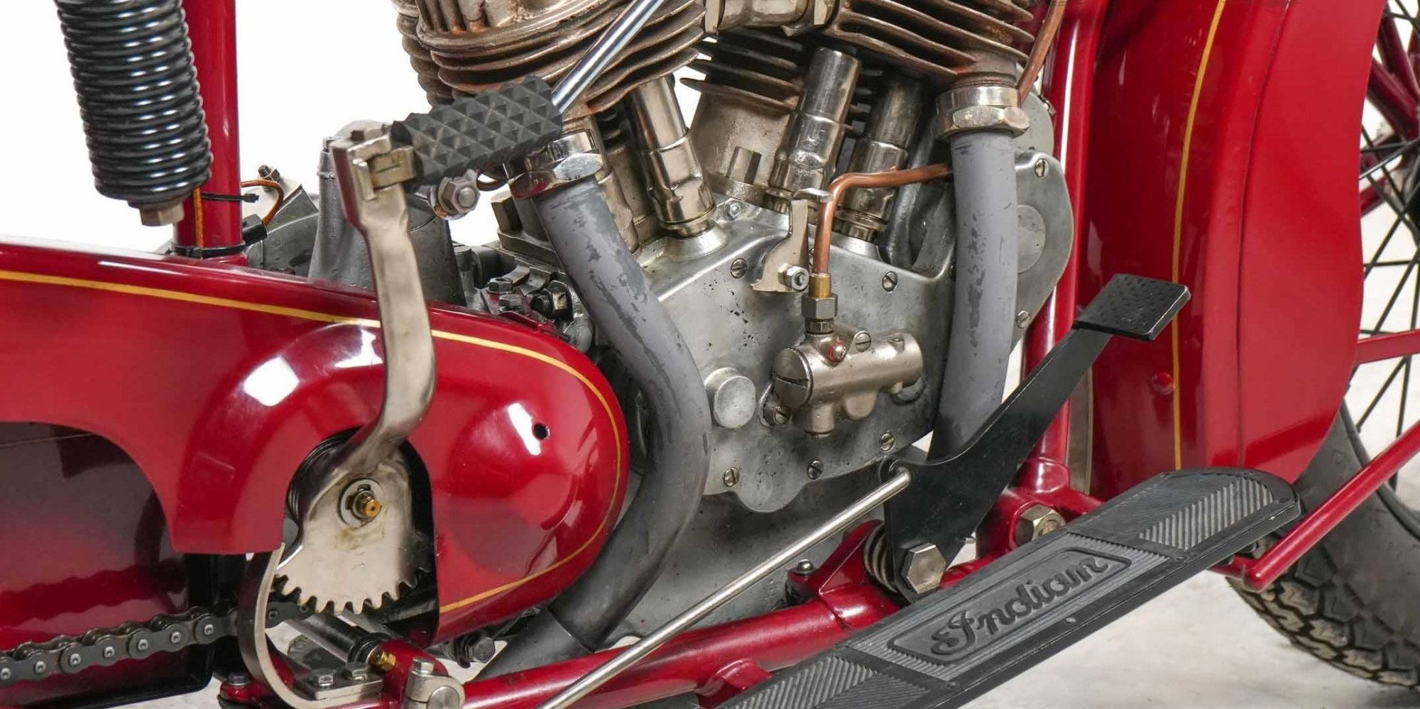 1928 Indian Model 101 Scout exhaust emission