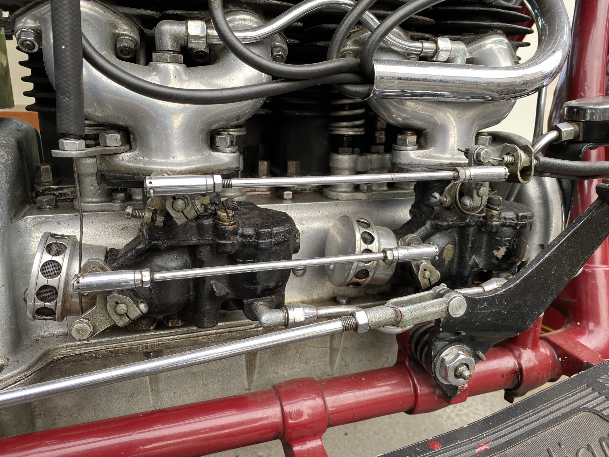1937 Indian Four Model 437 engine view