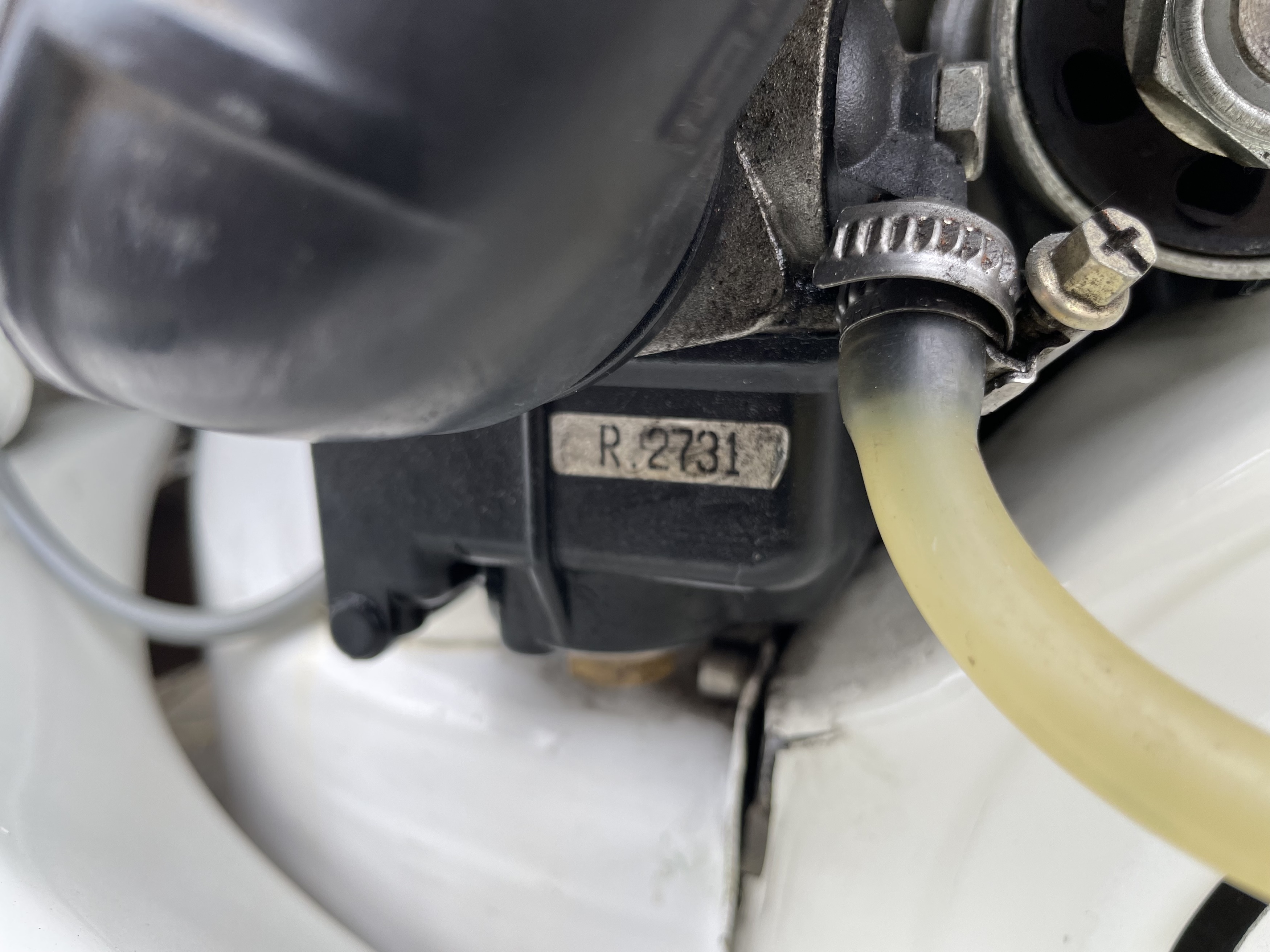 1965 Lambretta TV200 exhaust pipe detail