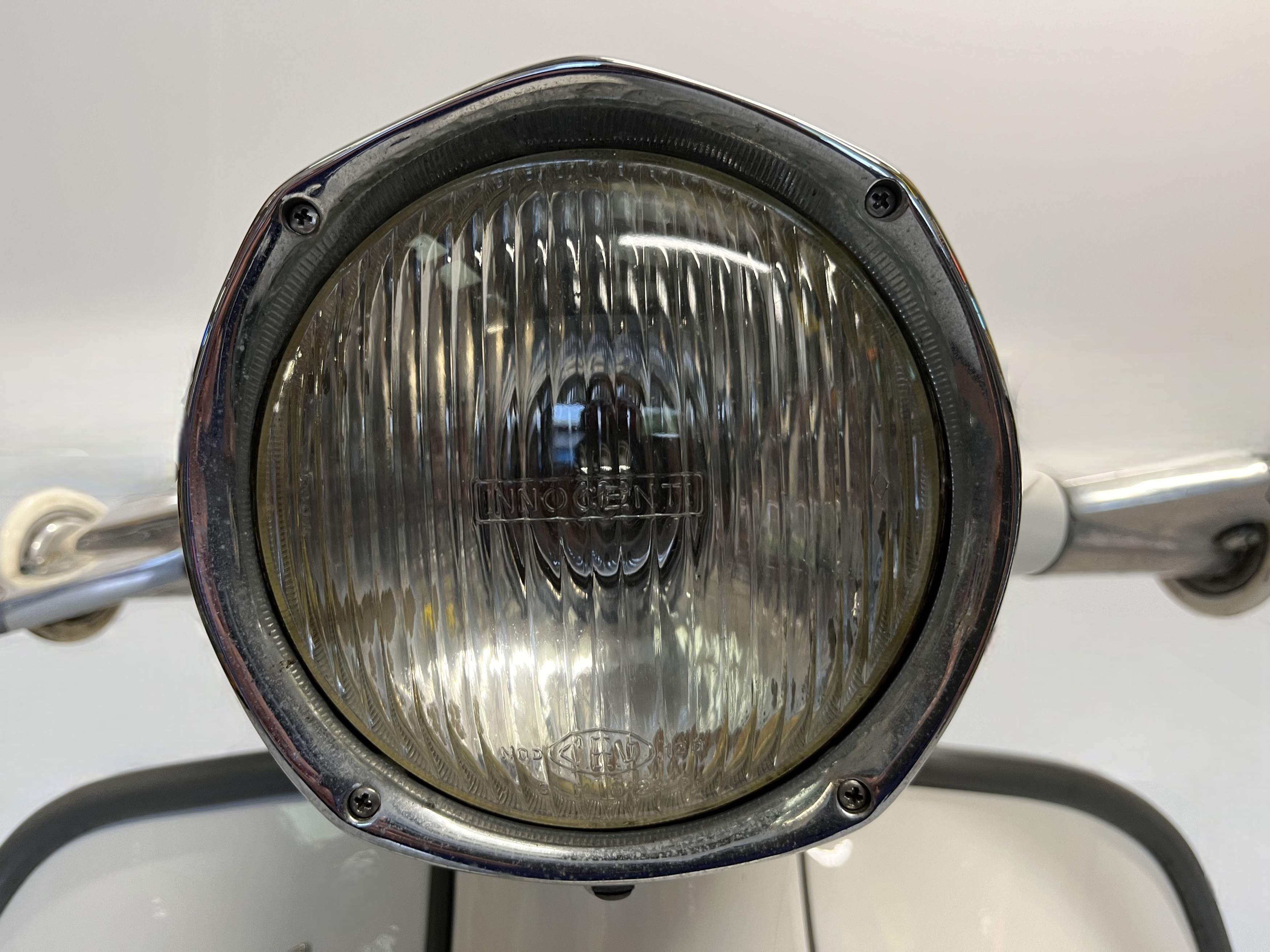 1966 Lambretta SX200 front headlight view