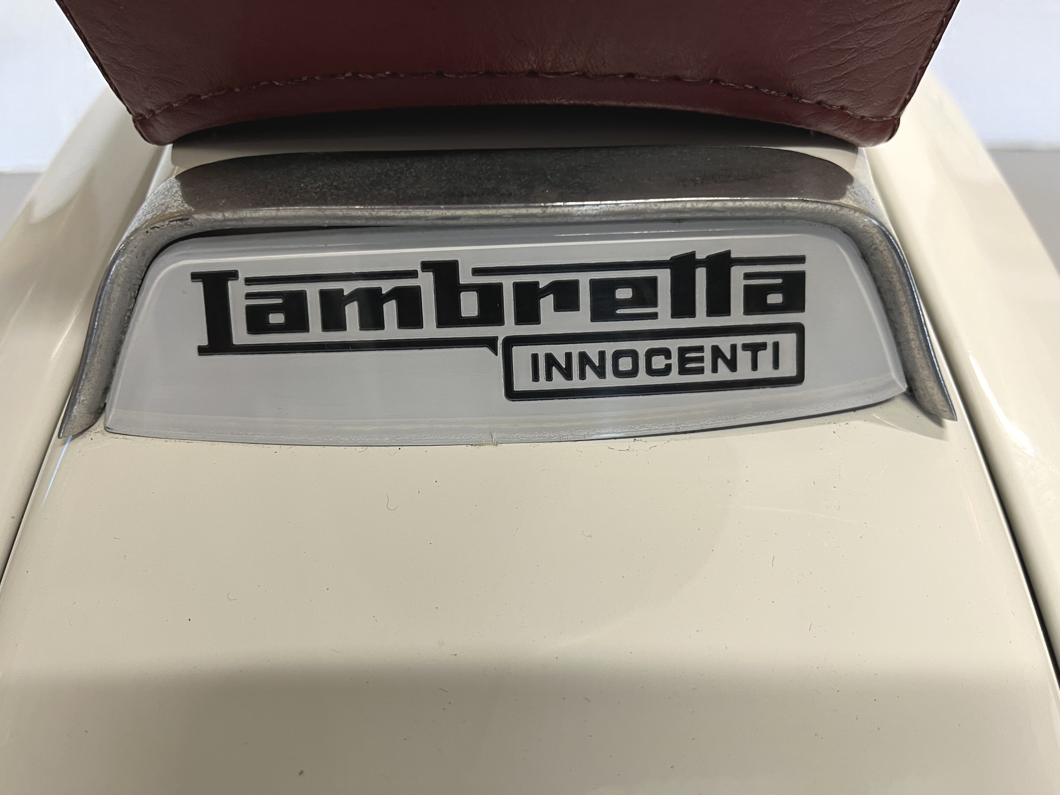 1966 Lambretta SX200 rear badge detail