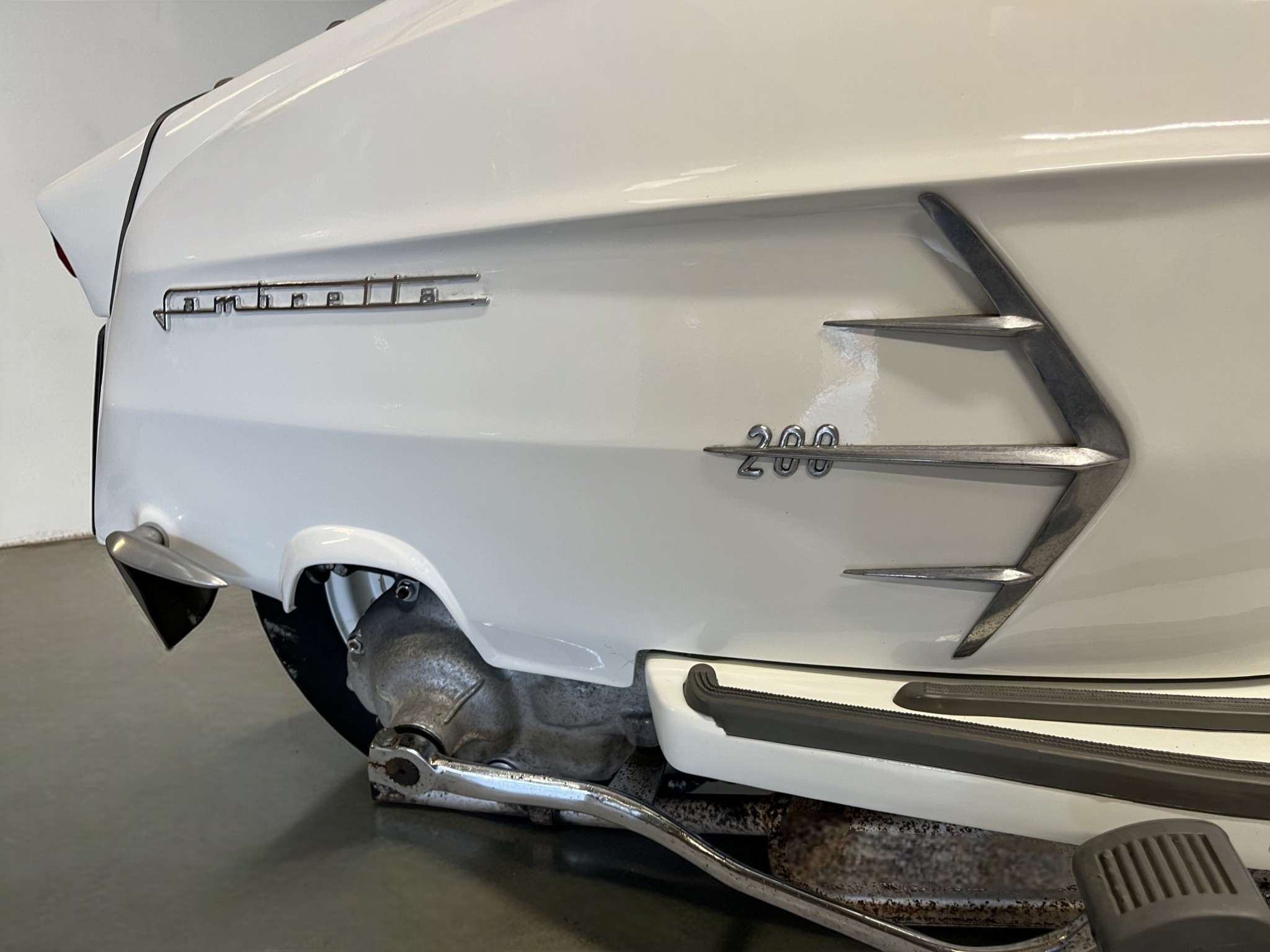 1966 Lambretta SX200 side emblem detail