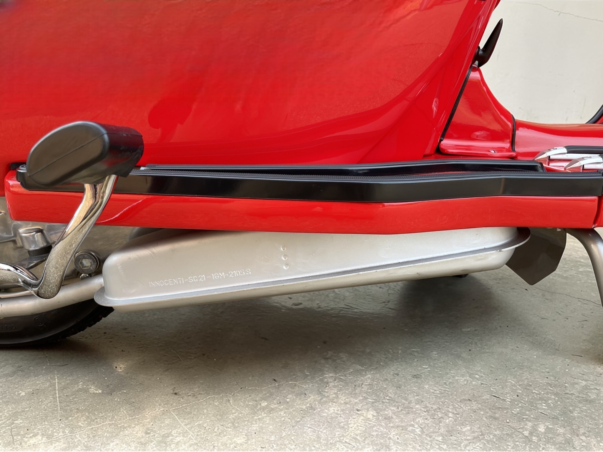1971 Lambretta GP200 exhaust detail