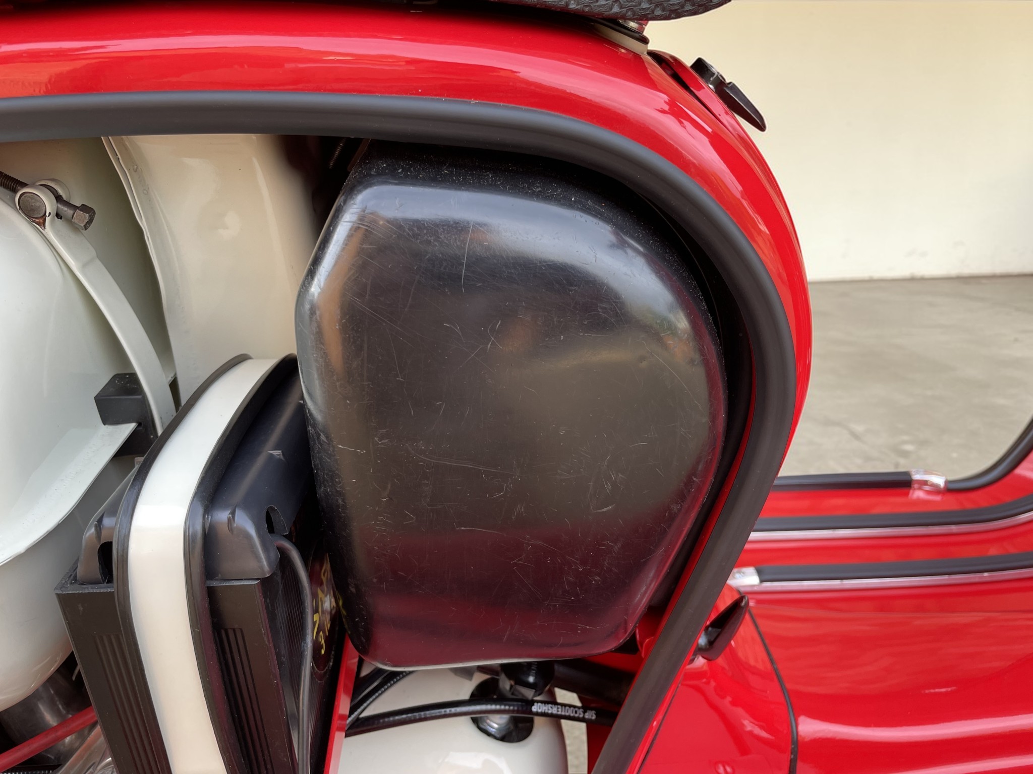 1971 Lambretta GP200 glovebox closeup view