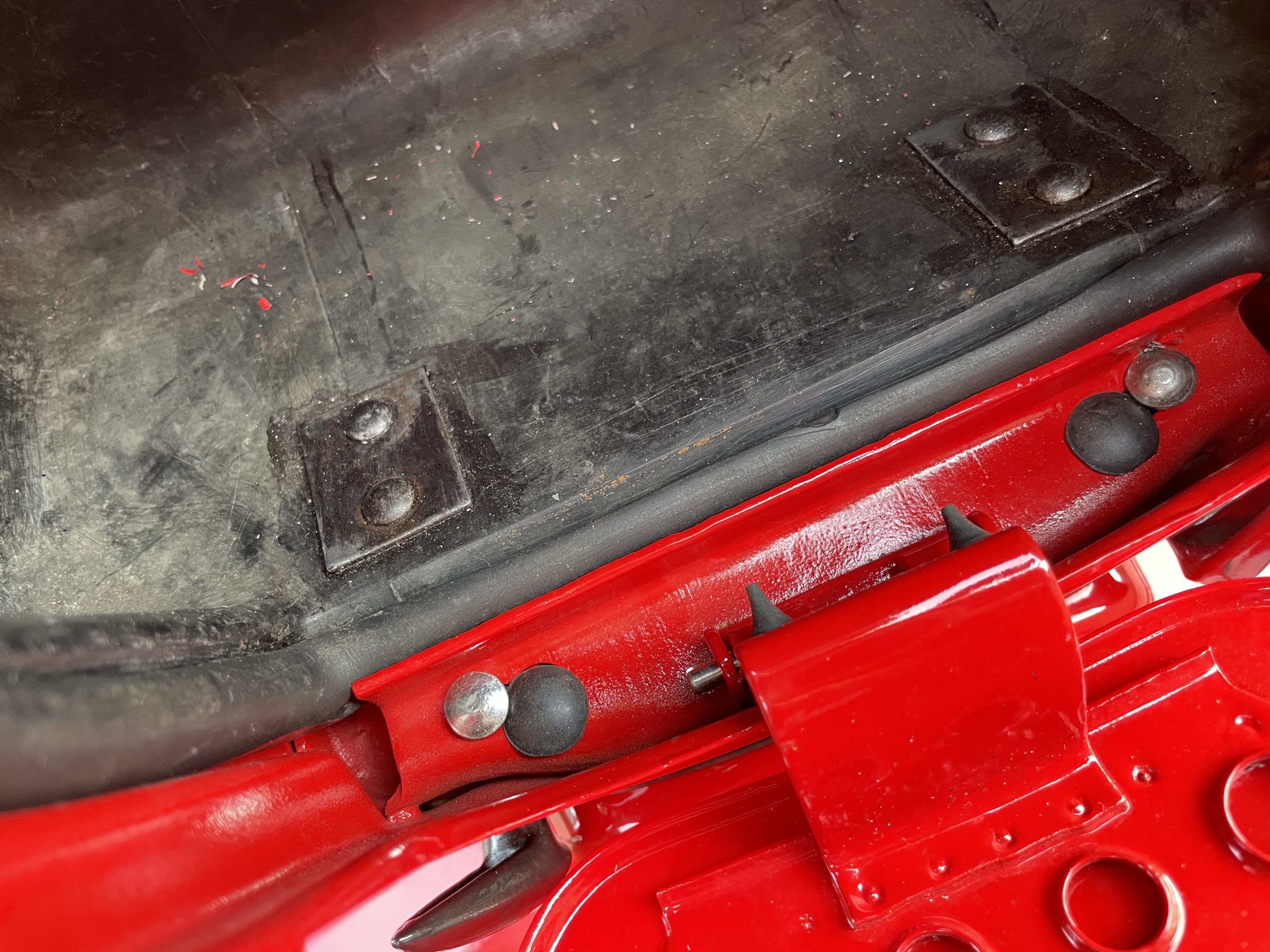 1971 Lambretta GP200 inside glovebox view