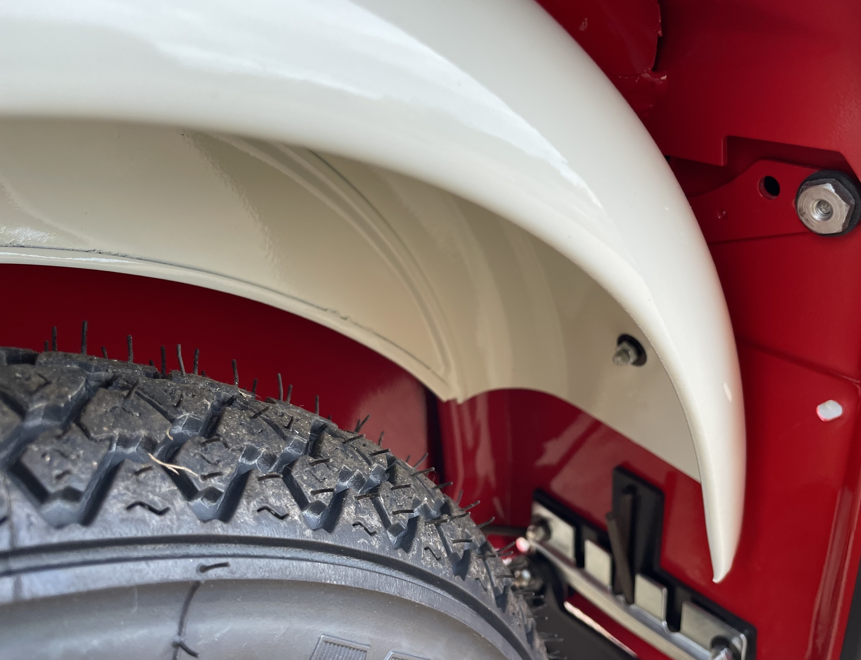 1971 Lambretta GP200 rear wheel inside detail