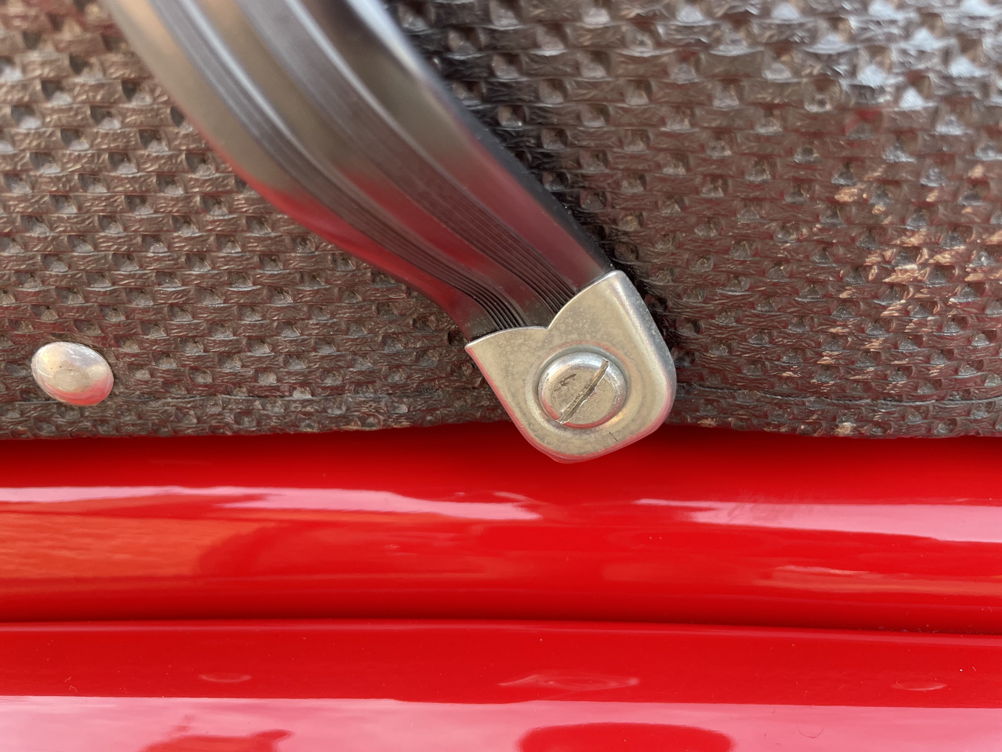 1971 Lambretta GP200 seat strap detail