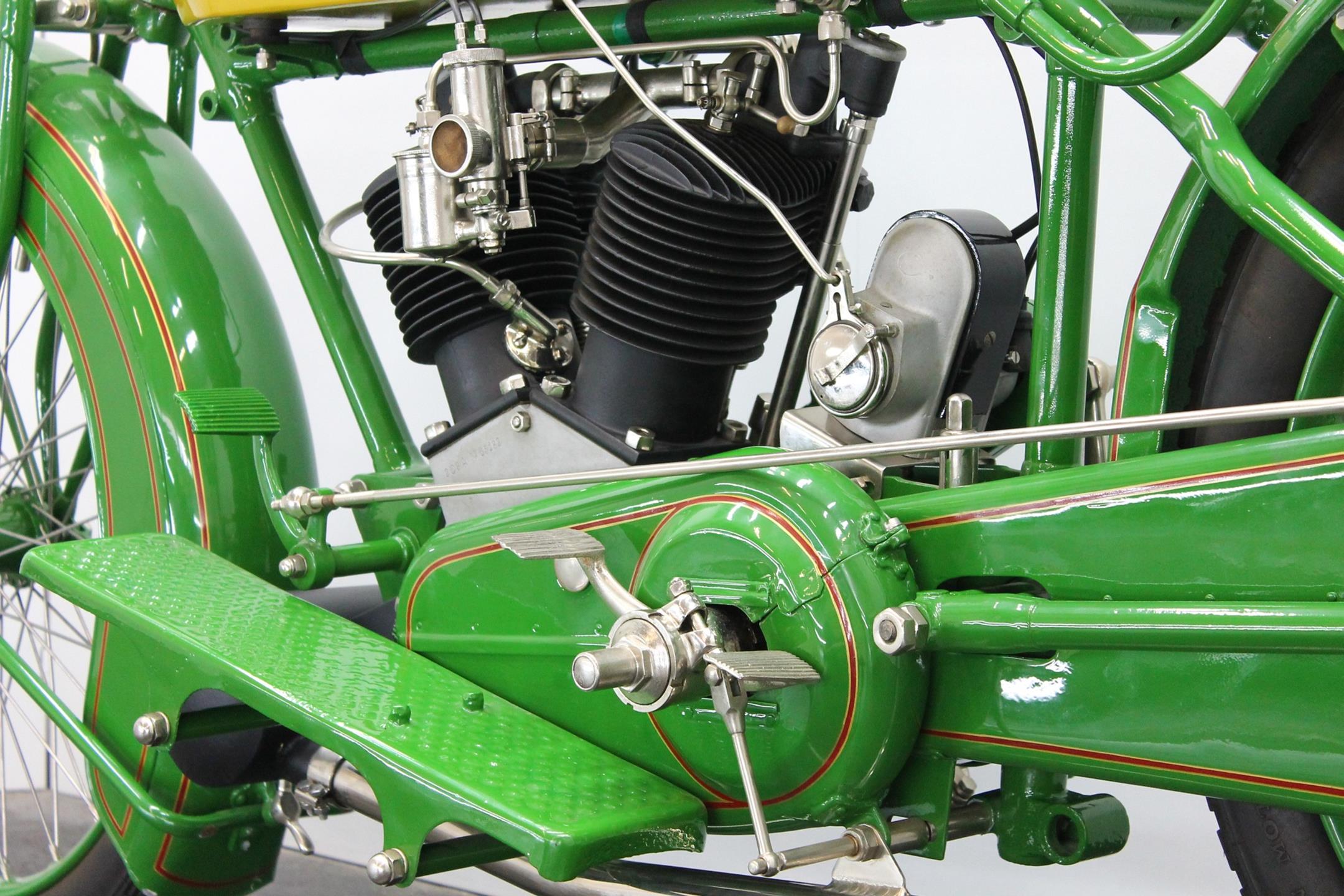 1922 Matchless Model J Sport engine left