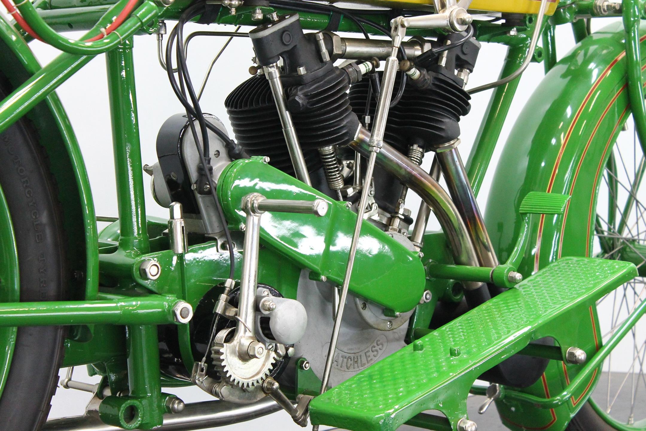 1922 Matchless Model J Sport engine overview