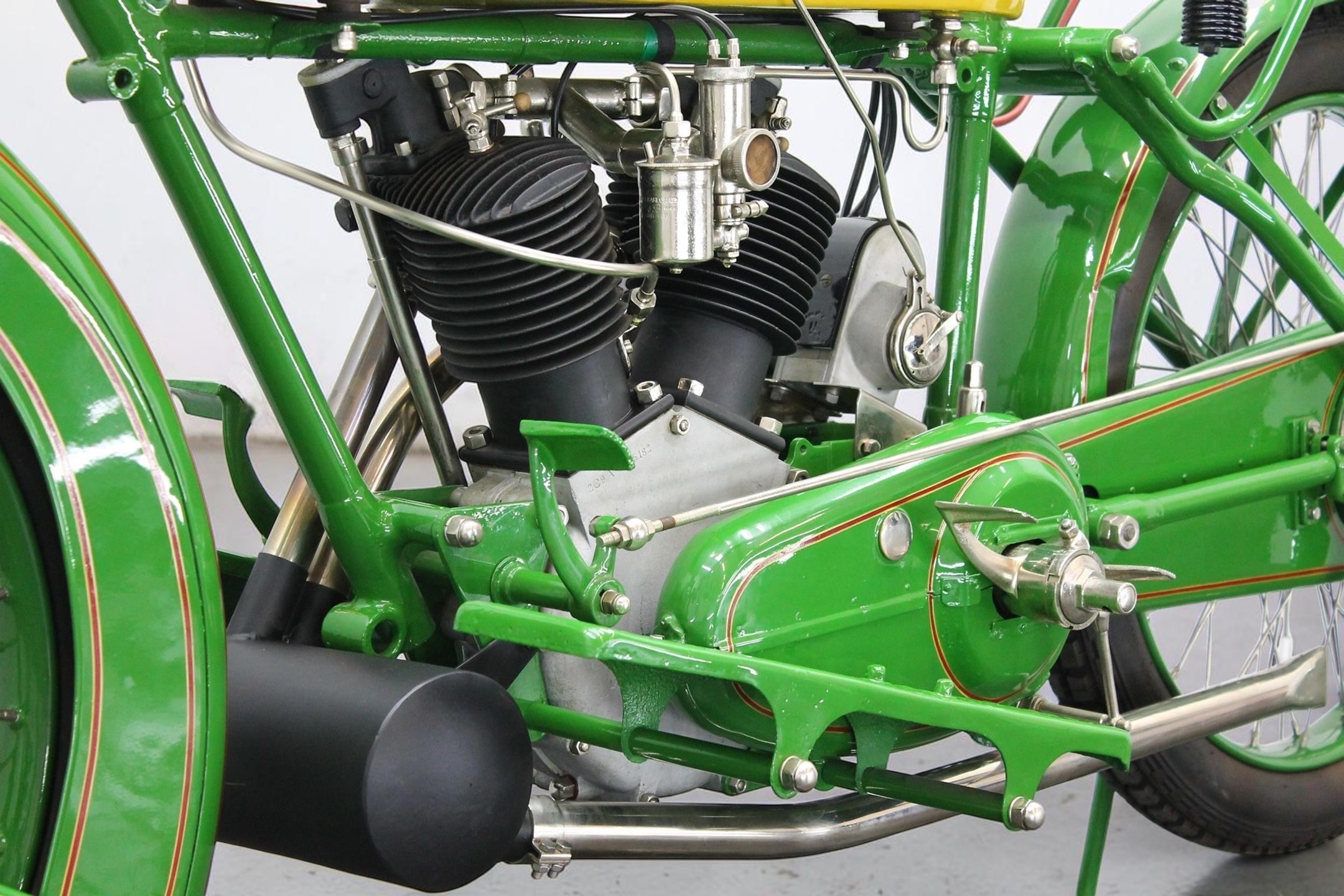 1922 Matchless Model J Sport engine side
