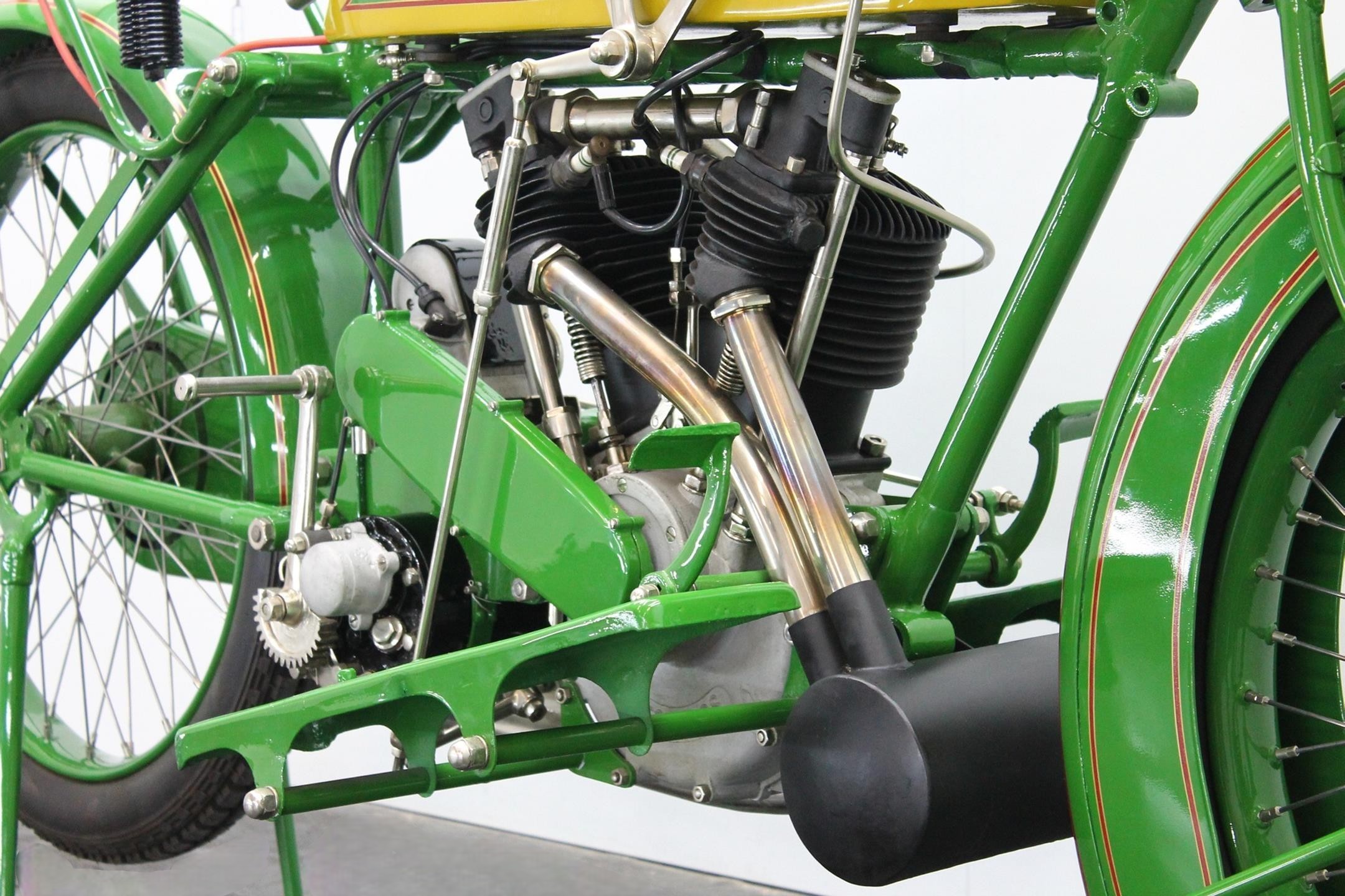 1922 Matchless Model J Sport engine view