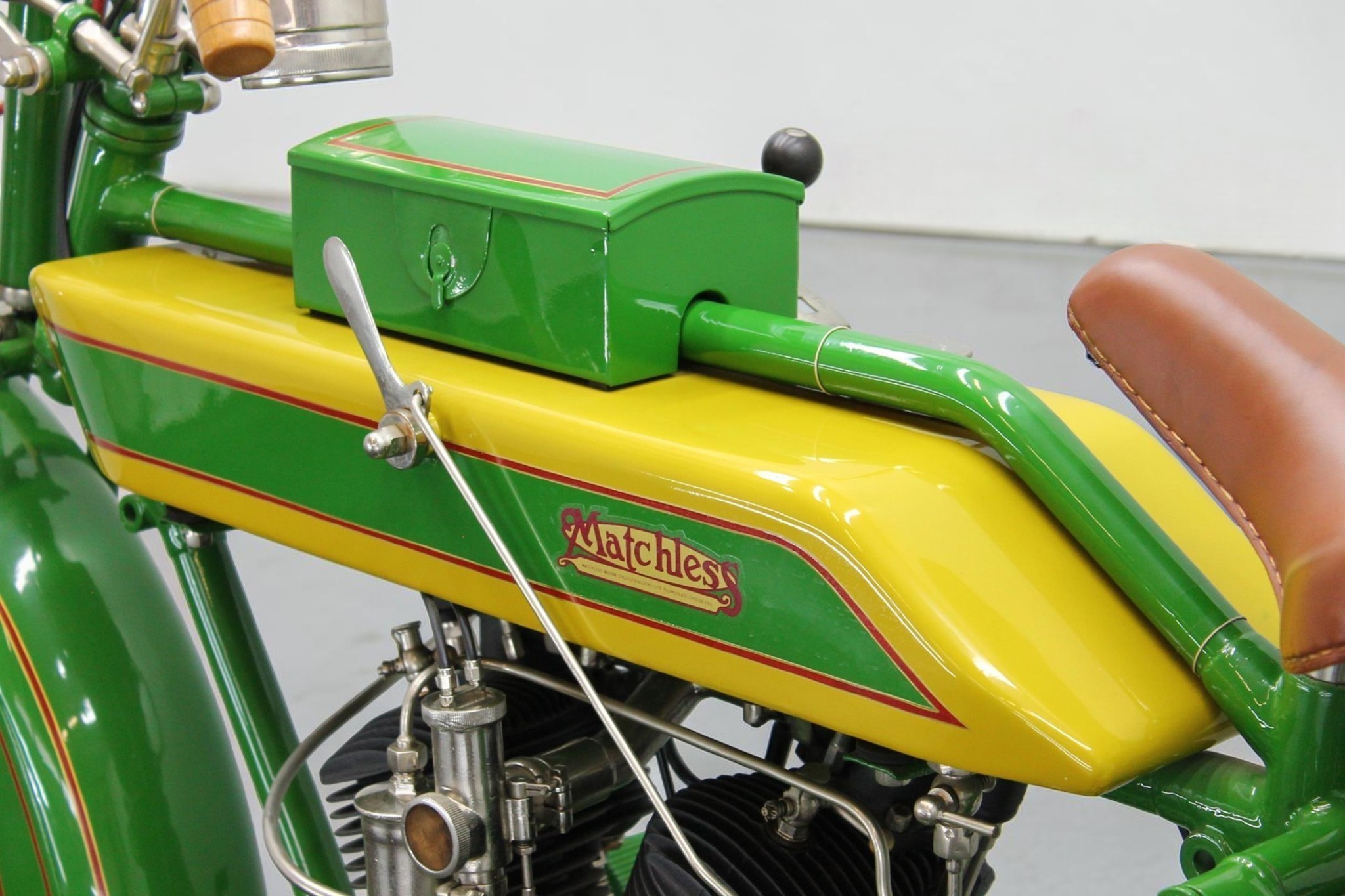1922 Matchless Model J Sport gas tank detail